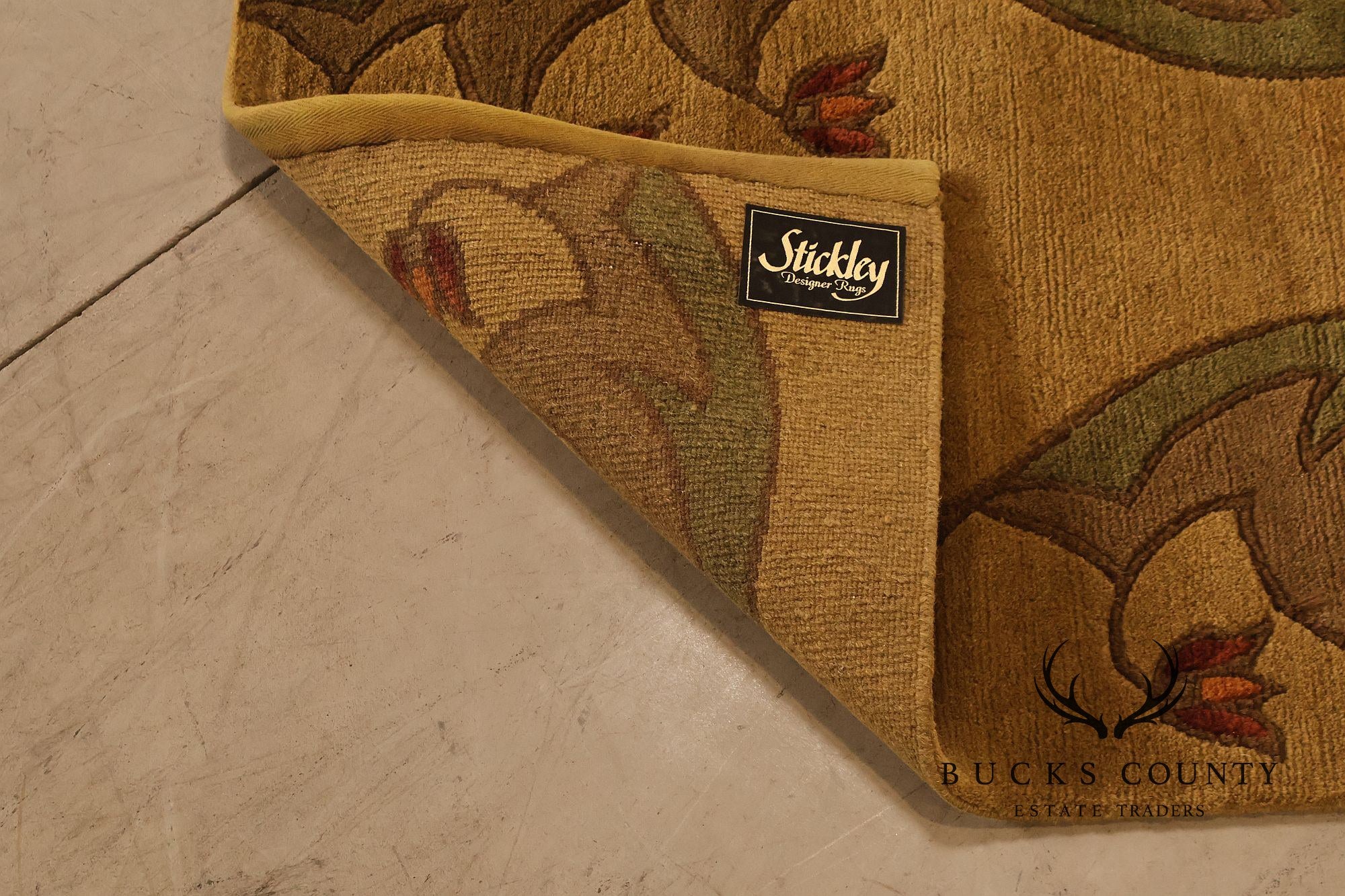 Stickley Designer Rugs Wool Area Rug Tulip Pattern 9x12