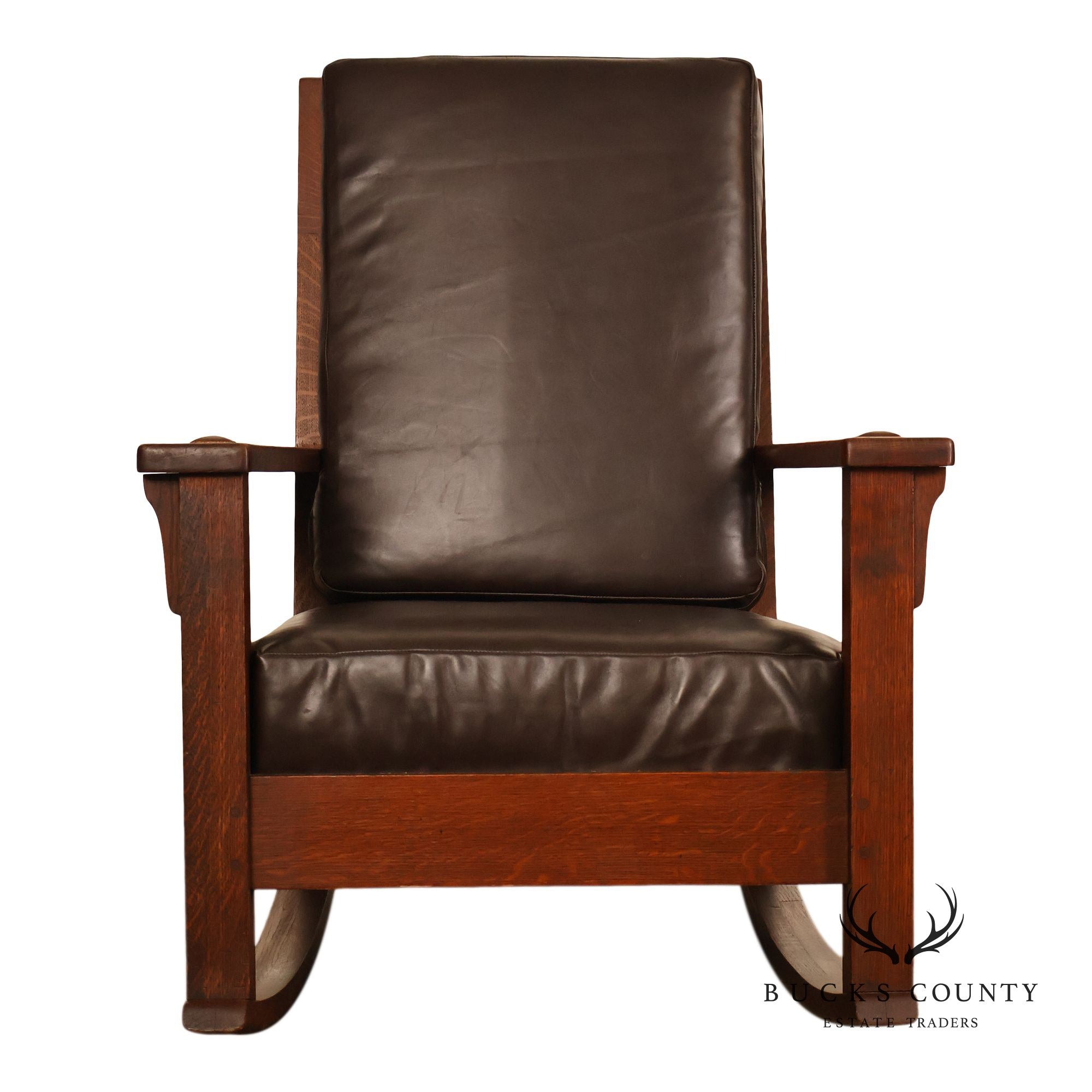 Limbert Antique Arts and Crafts Mission Oak Rocker