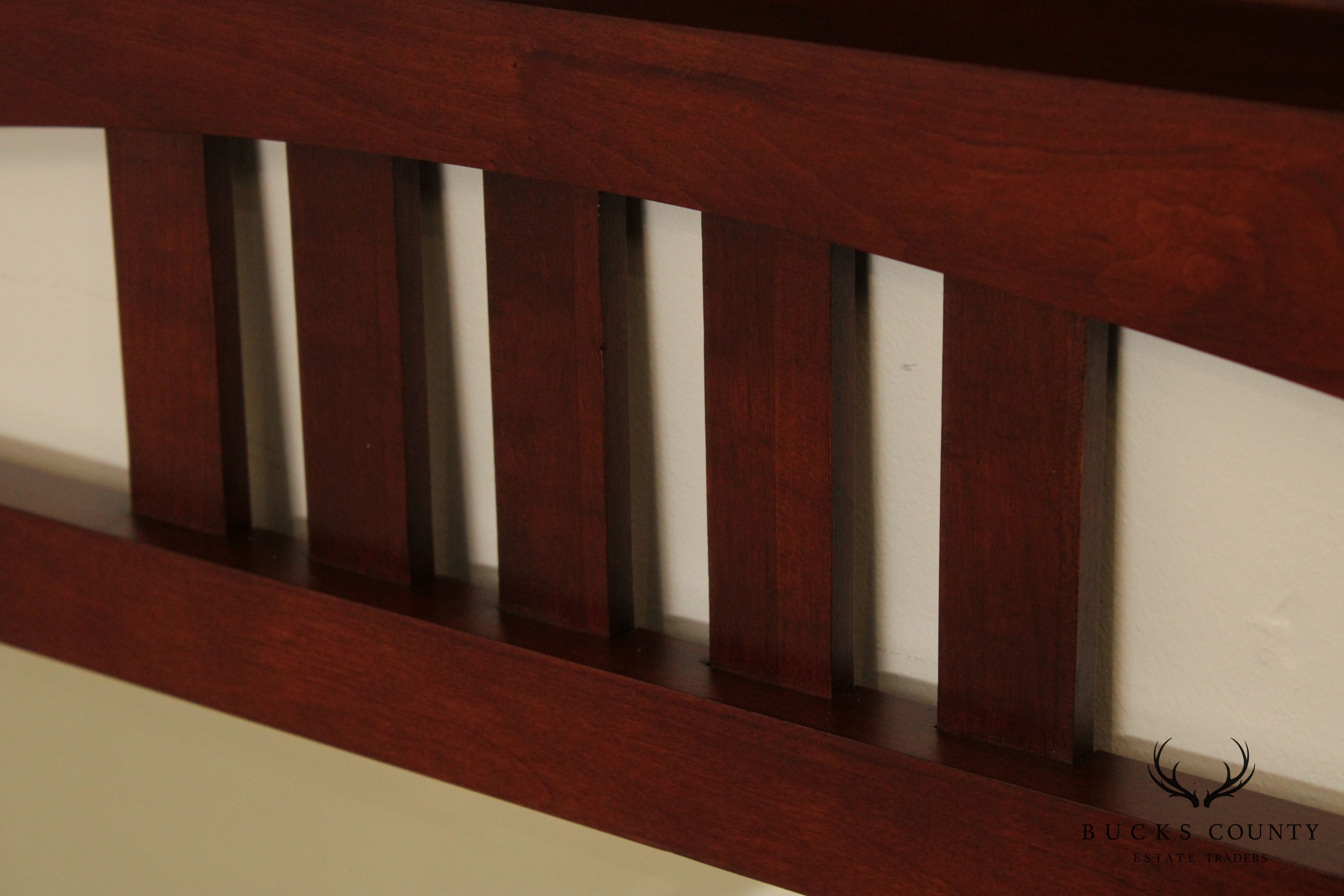 Solid Cherry Frame Beveled Wall Mirror