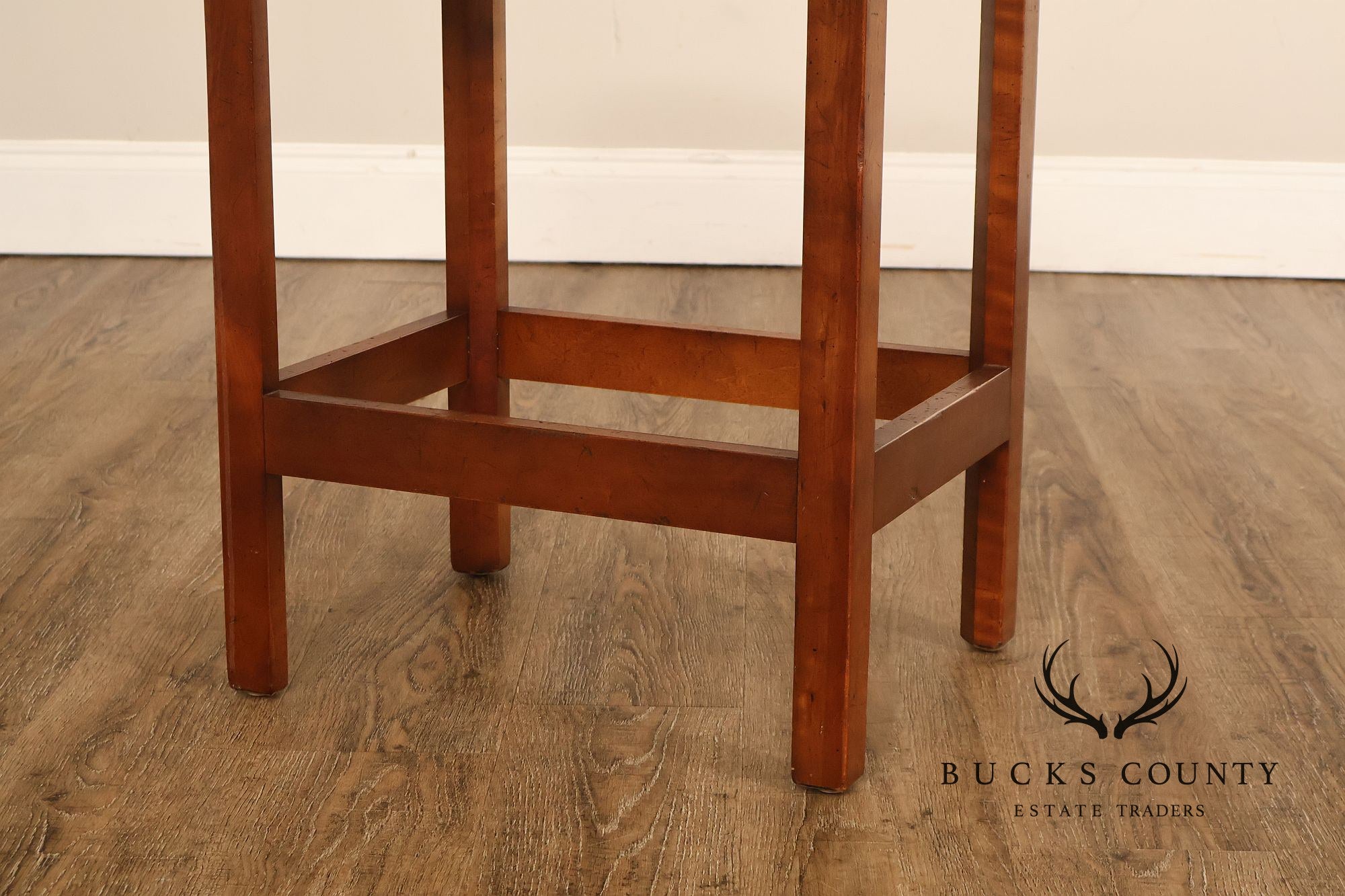 Chippendale Style Cherry Butler Tray Side Table