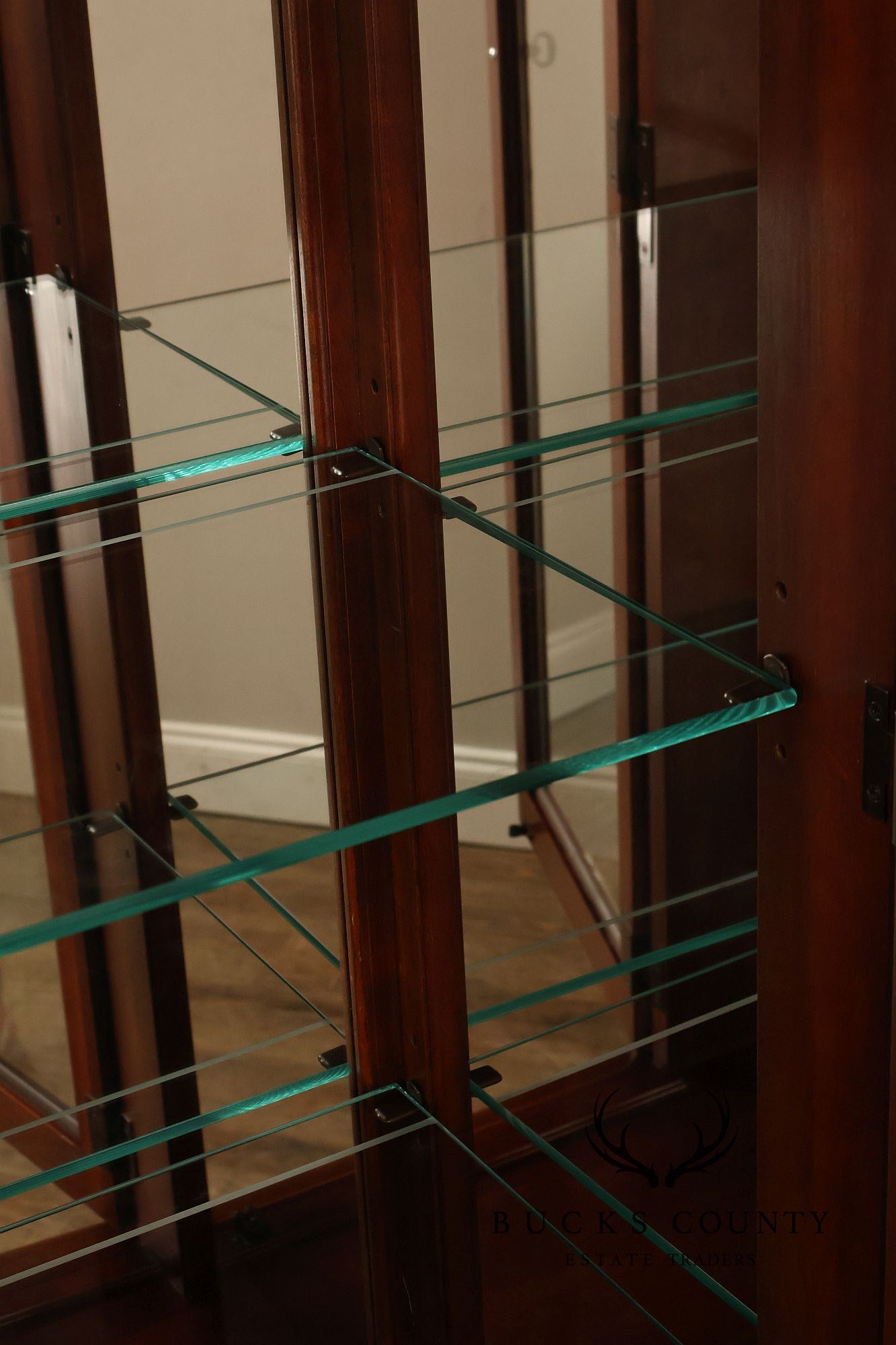 Pennsylvania House Georgian Revival Cherry Lighted Cherry China Cabinet