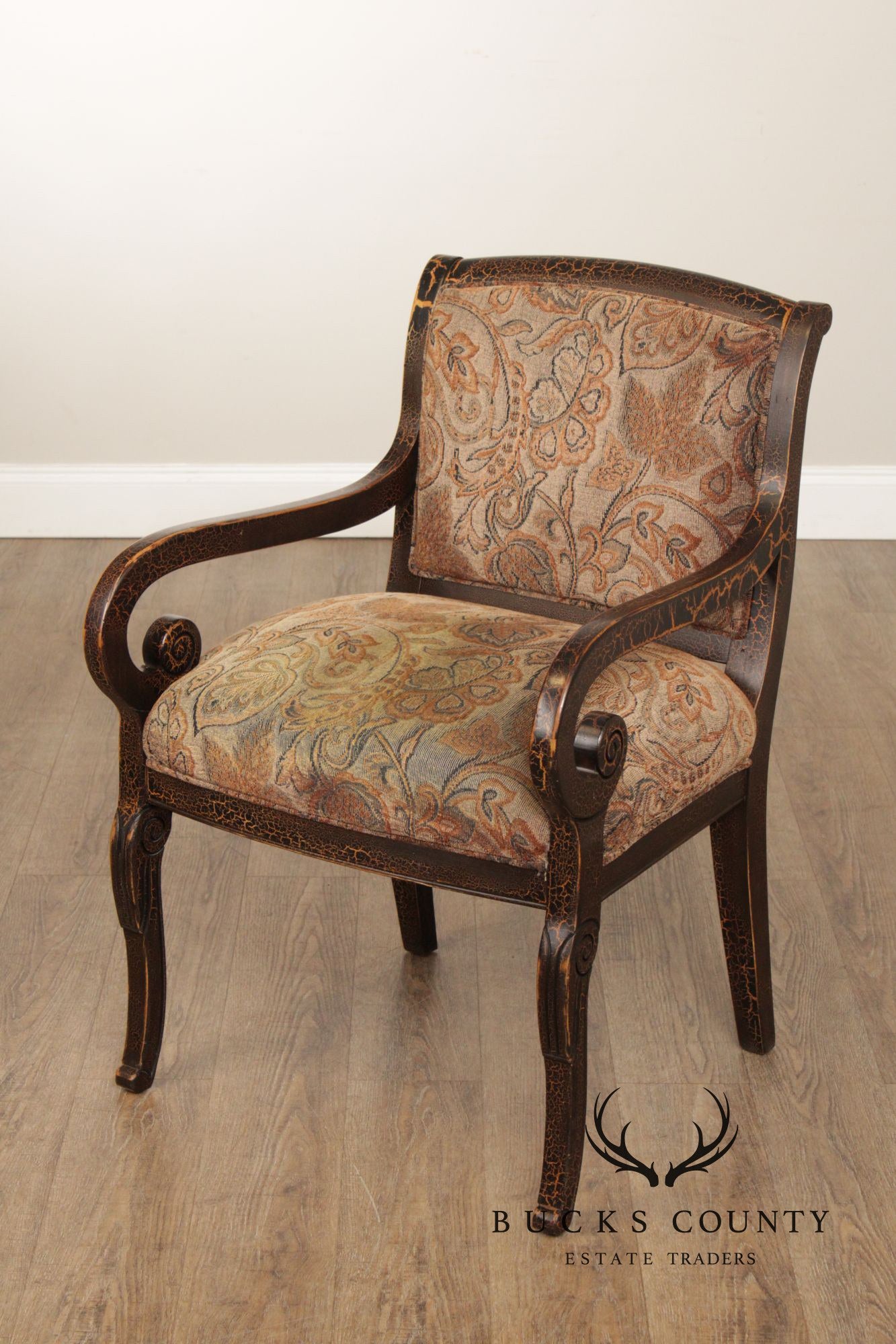 Sam Moore French Empire Style Pair of Armchairs