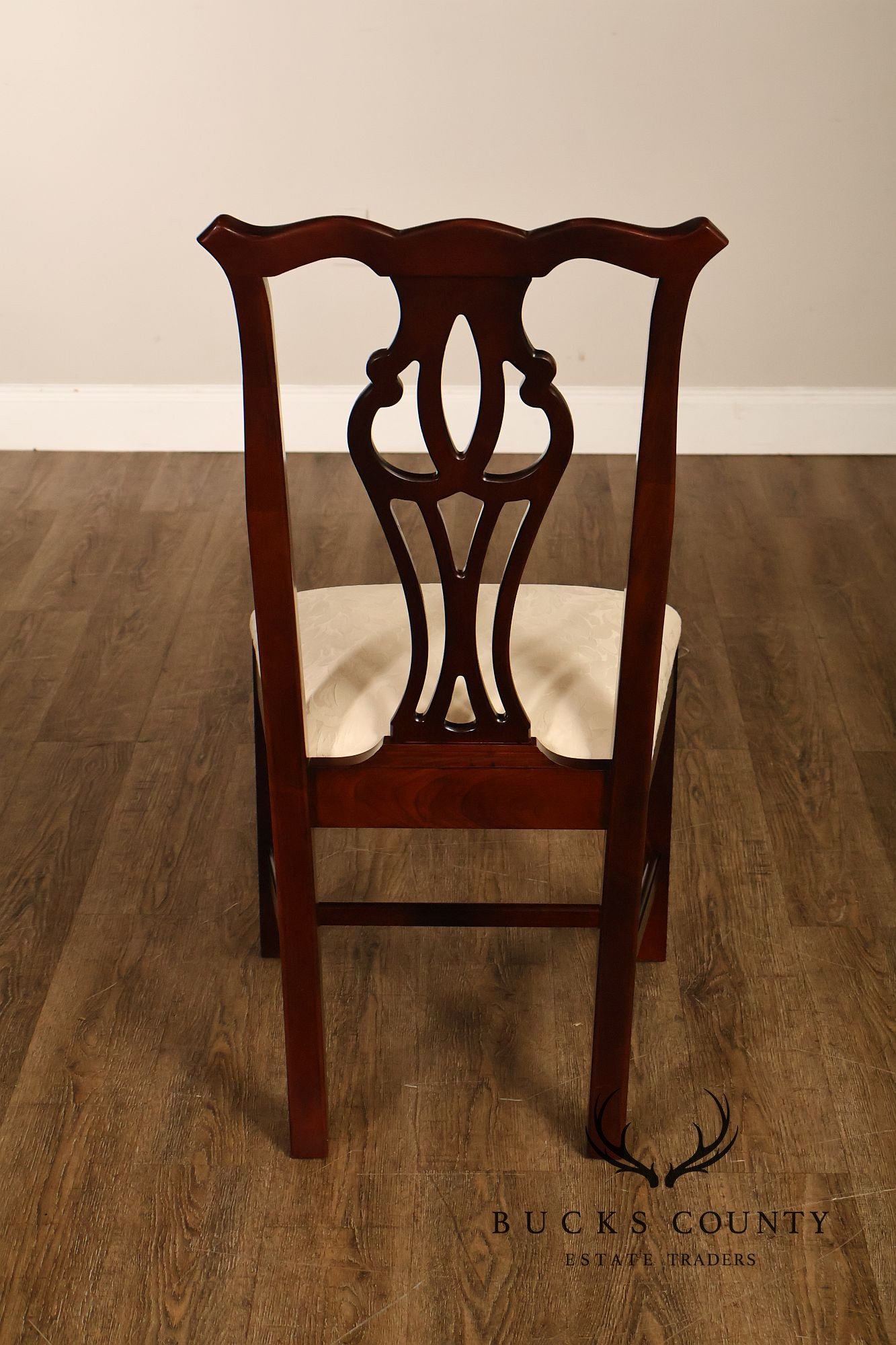 Thomasville Chippendale Style Mahogany Set Of Six Dining Chairs