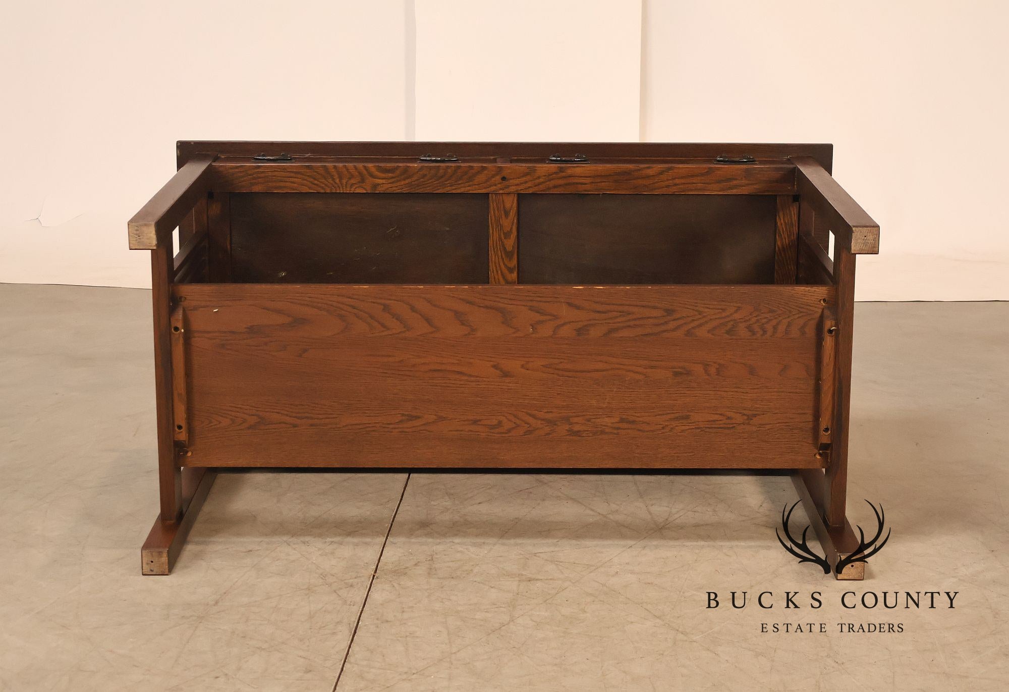 Stickley Mission Collection Oak Spindle Library Desk