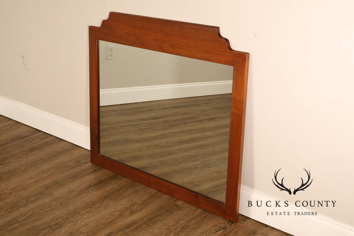 E.A. Clore Custom Walnut Hanging Wall Mirror