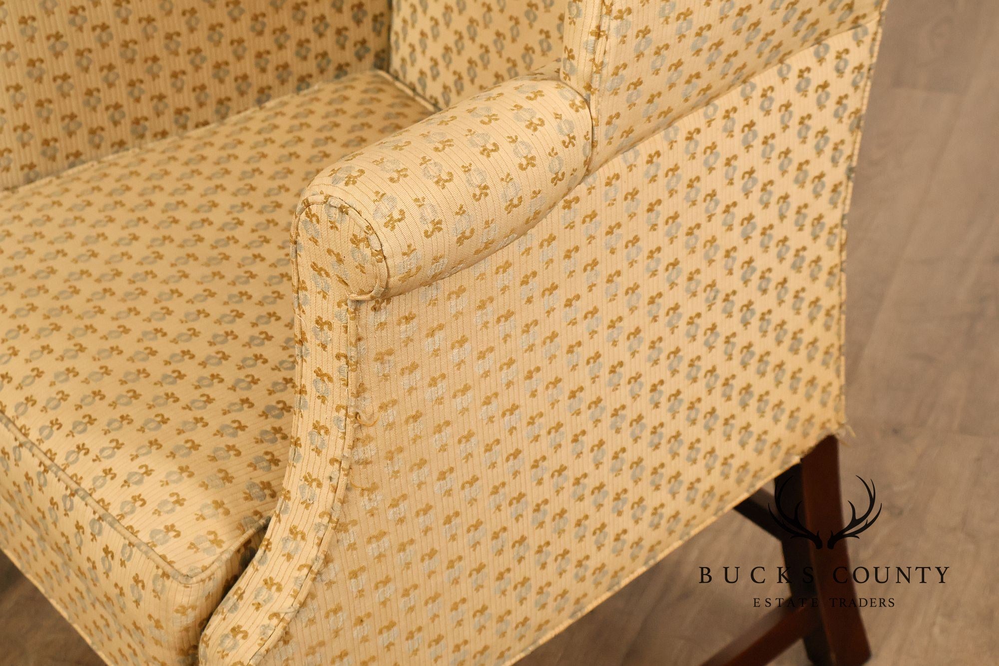 Kittinger Williamsburg Adaptation Mahogany Wing Chair