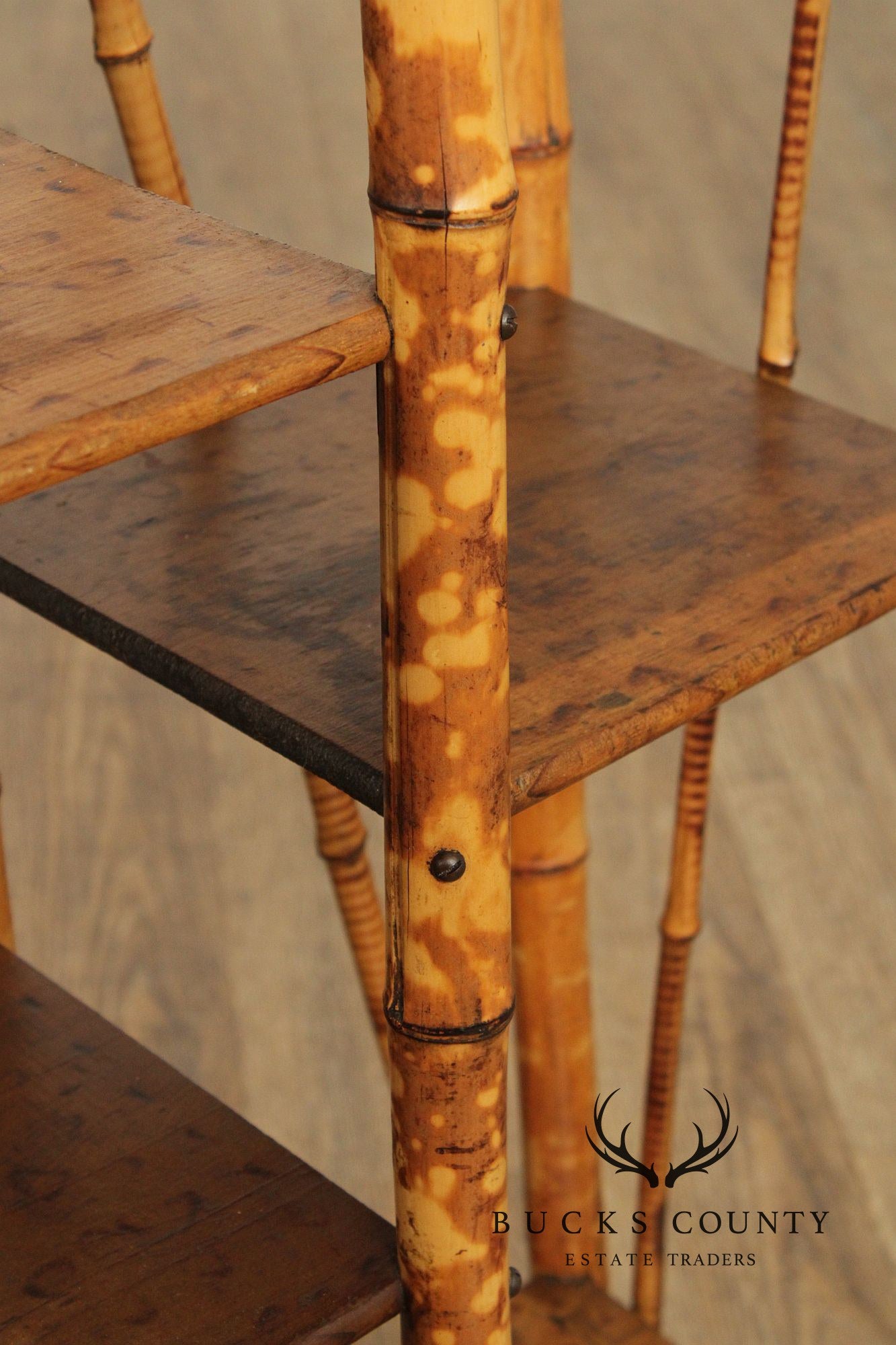Antique Aesthetic Movement Bamboo Etagere
