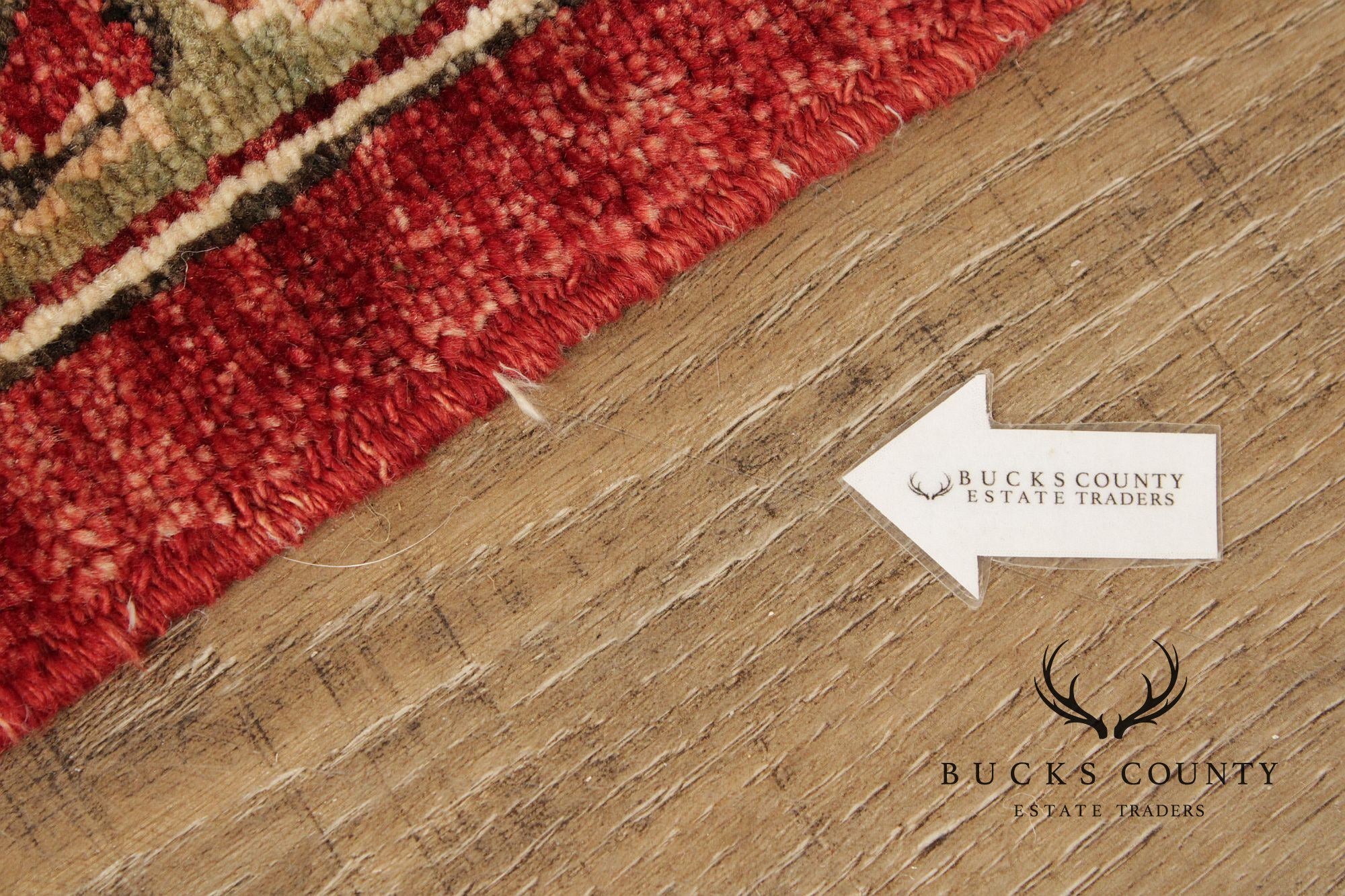 Persian Heriz Style Wool Area Rug With Red Field 8'x10'