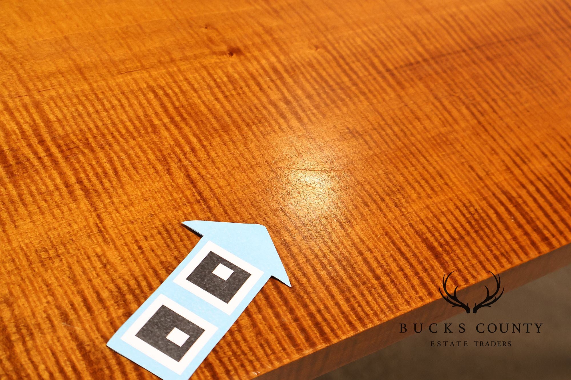Irion Company Custom Tiger Maple Farmhouse Dining Table