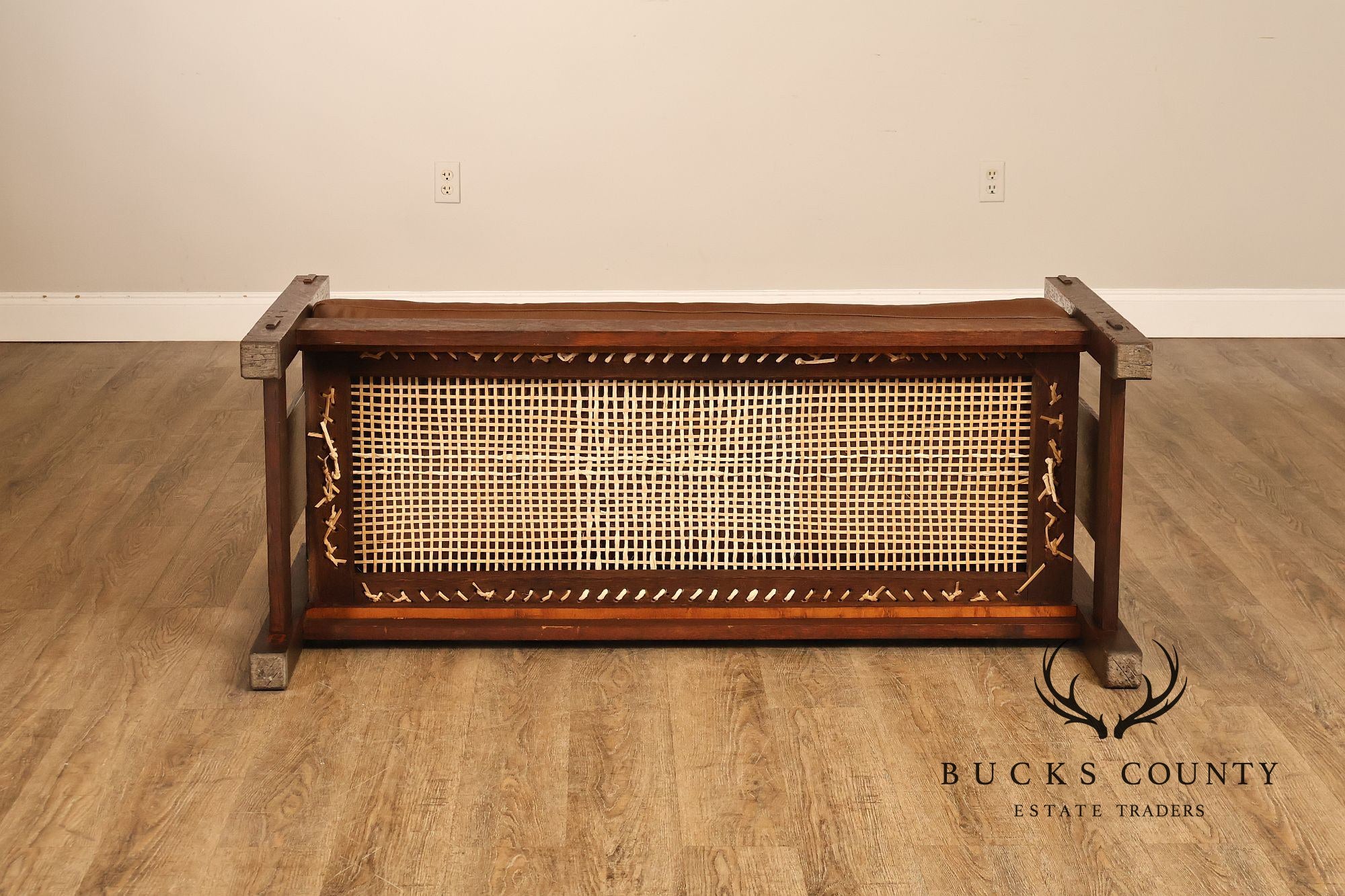 Gustav Stickley Antique Mission Oak Hall Settle Model 205