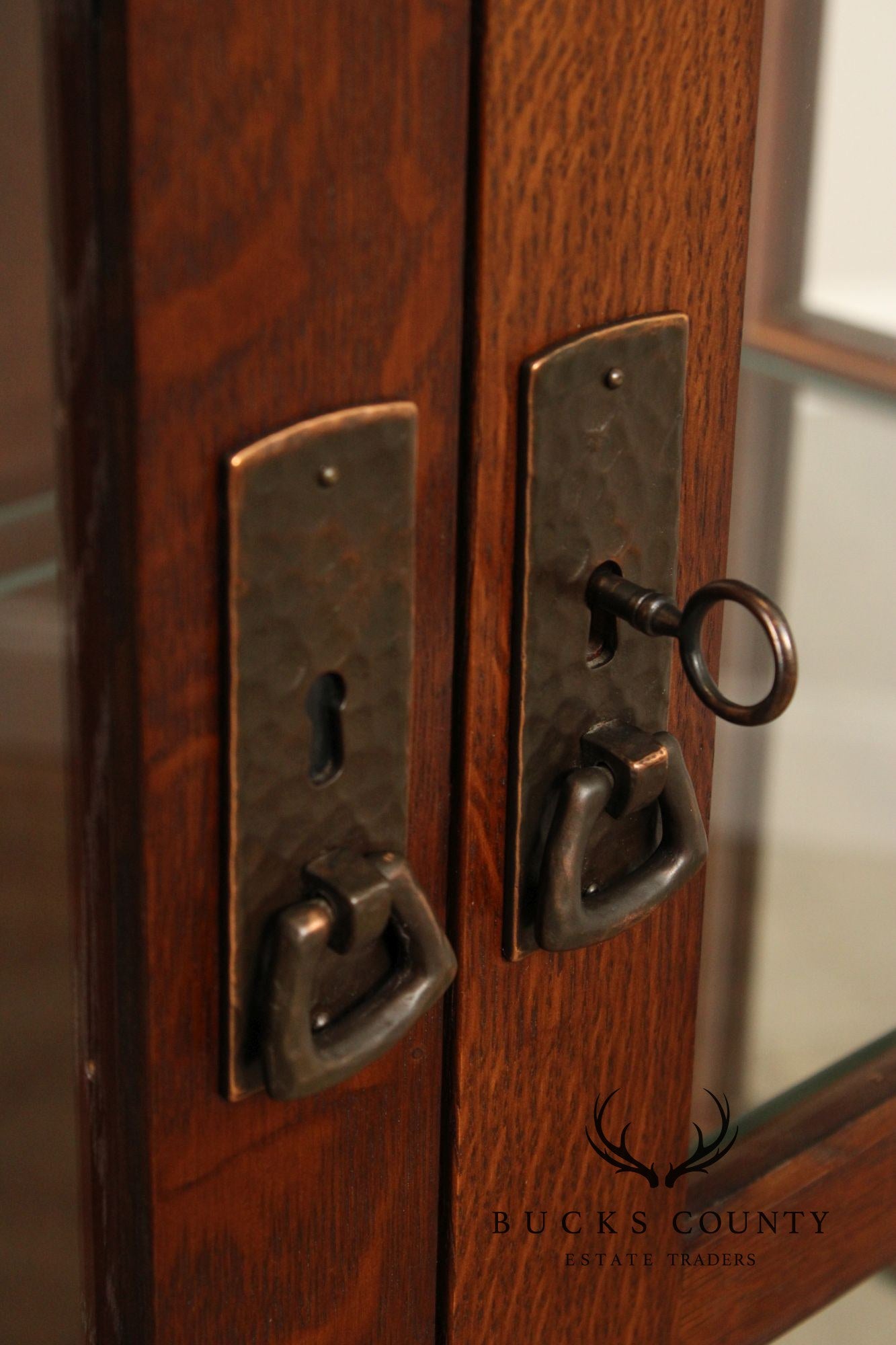 Stickley Mission Collection Oak Display Cabinet