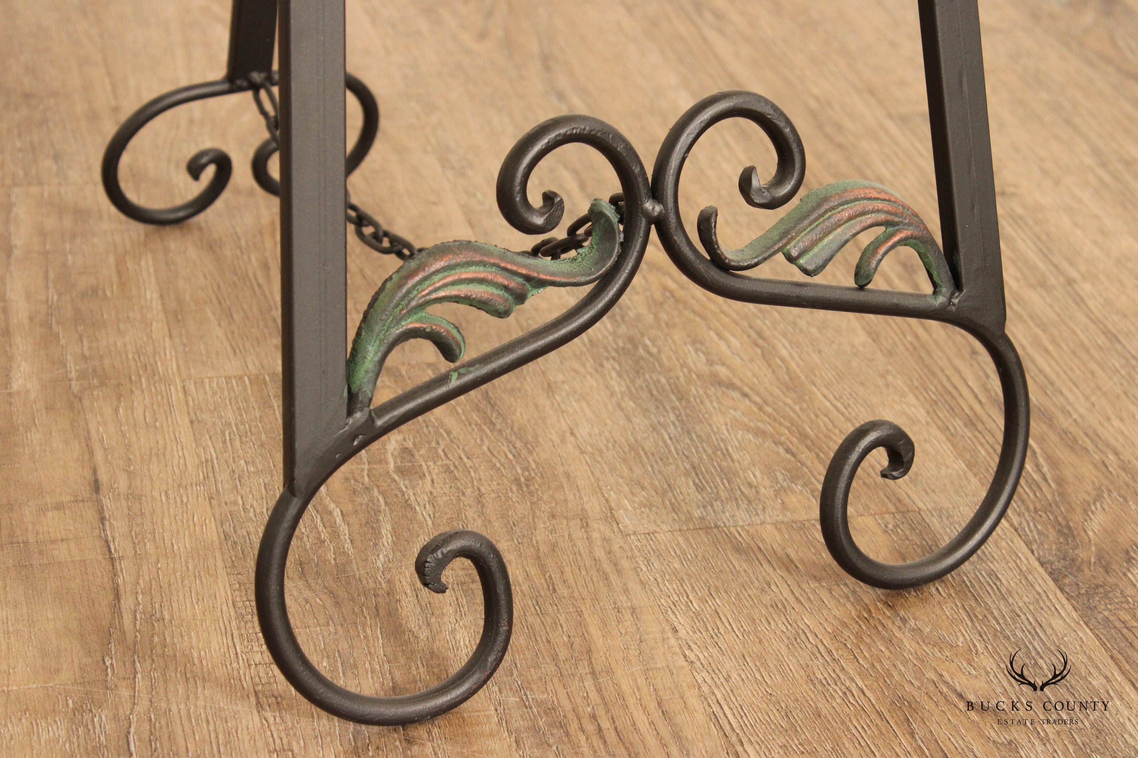 Art Nouveau Style Metal Easel