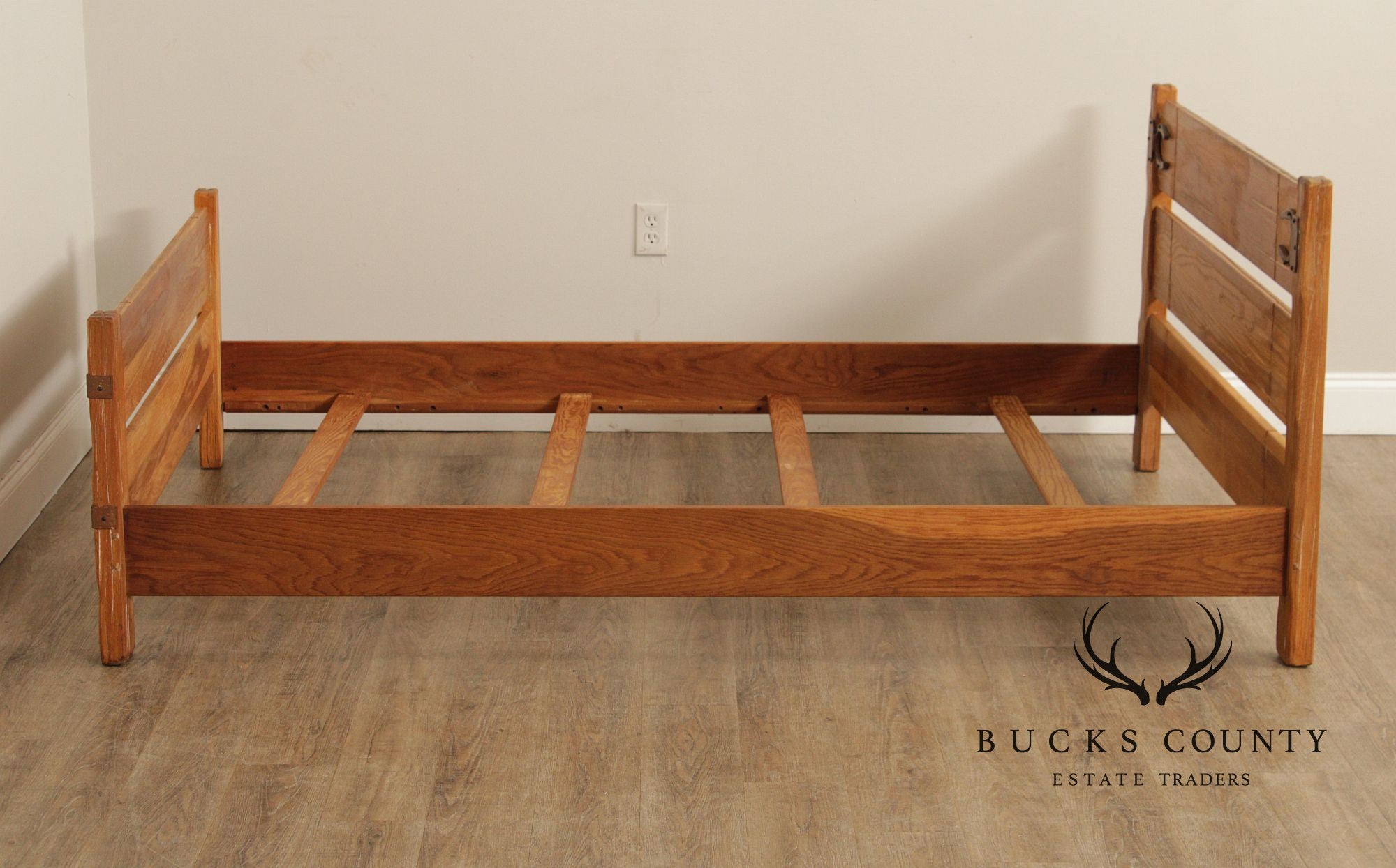 Brandt Ranch Oak Slatted Twin Bed