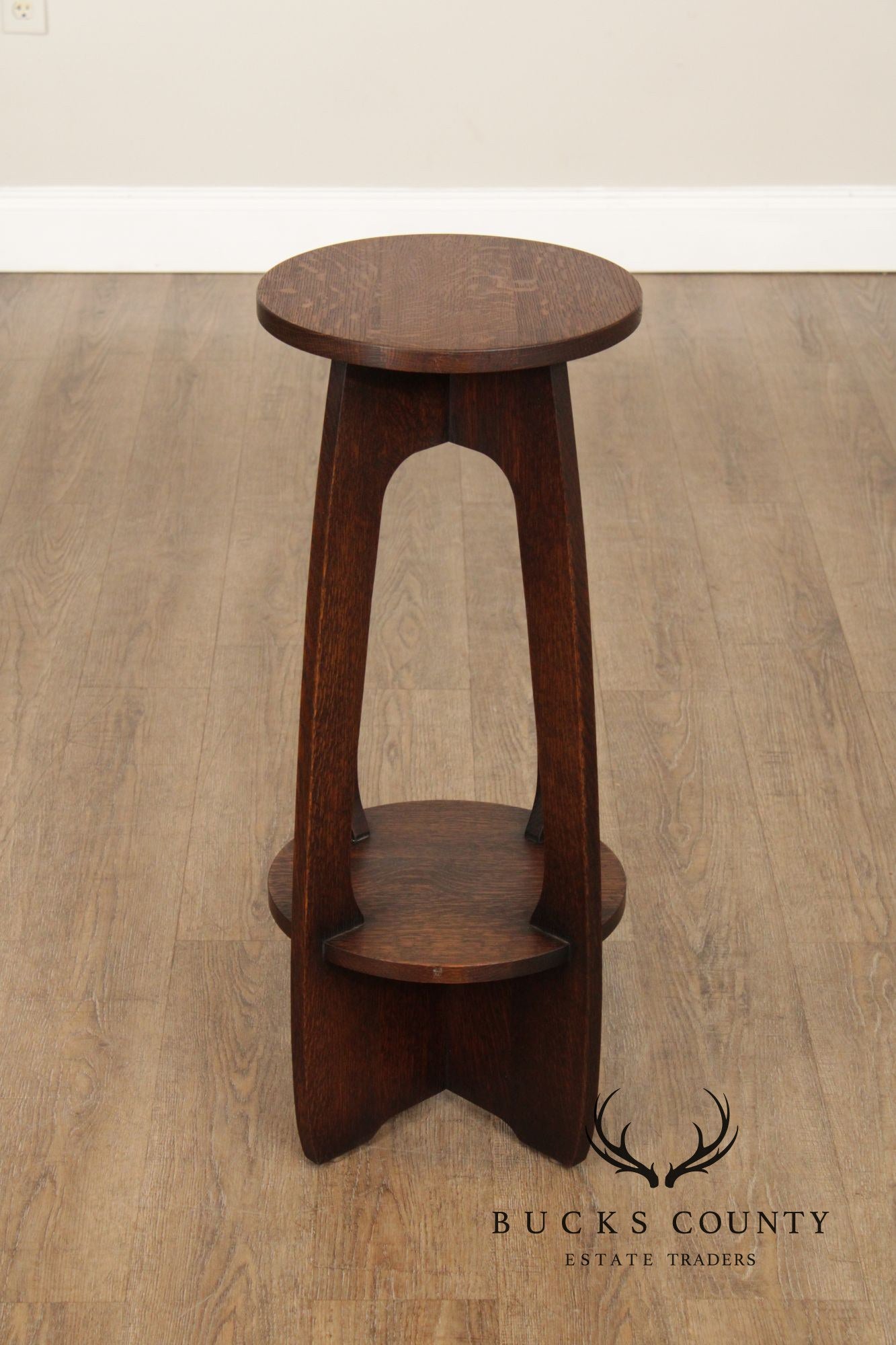 Warren Hile Studio Custom Crafted Mission Oak Fern Stand