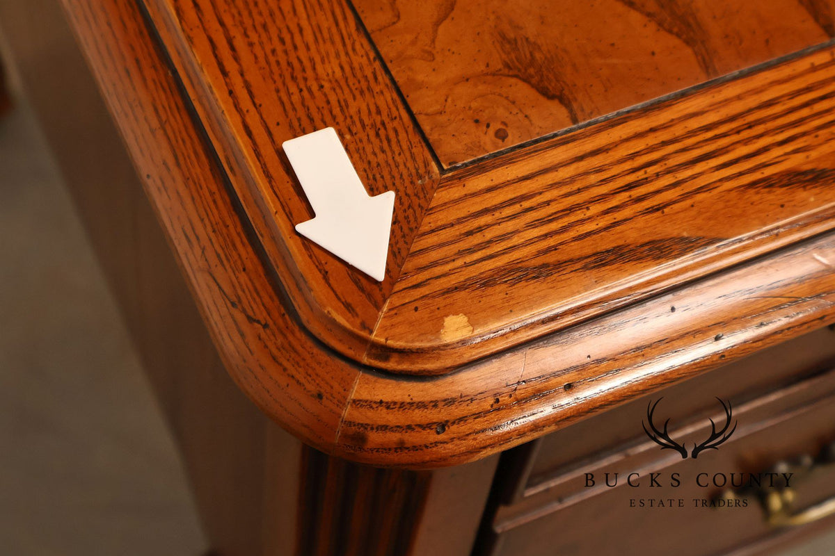 Hekman Georgian Style Oak Writing Desk