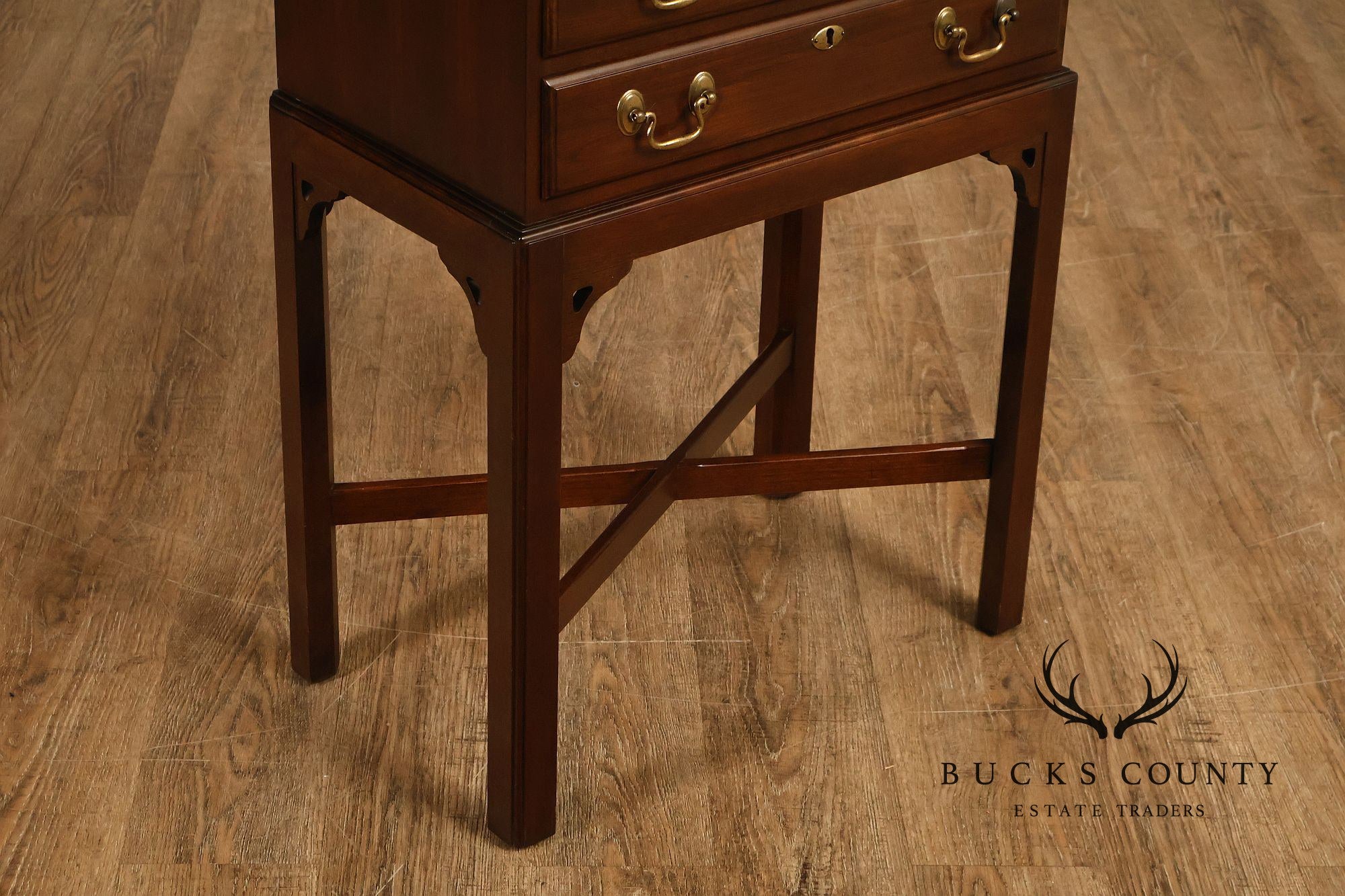 Ethan Allen 'Georgian Court' Cherry Silver Chest