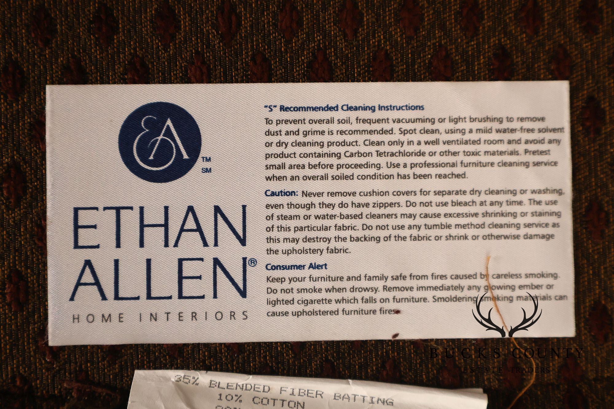 Ethan Allen French Louis XV Style 'Versailles' Armchair and Ottoman