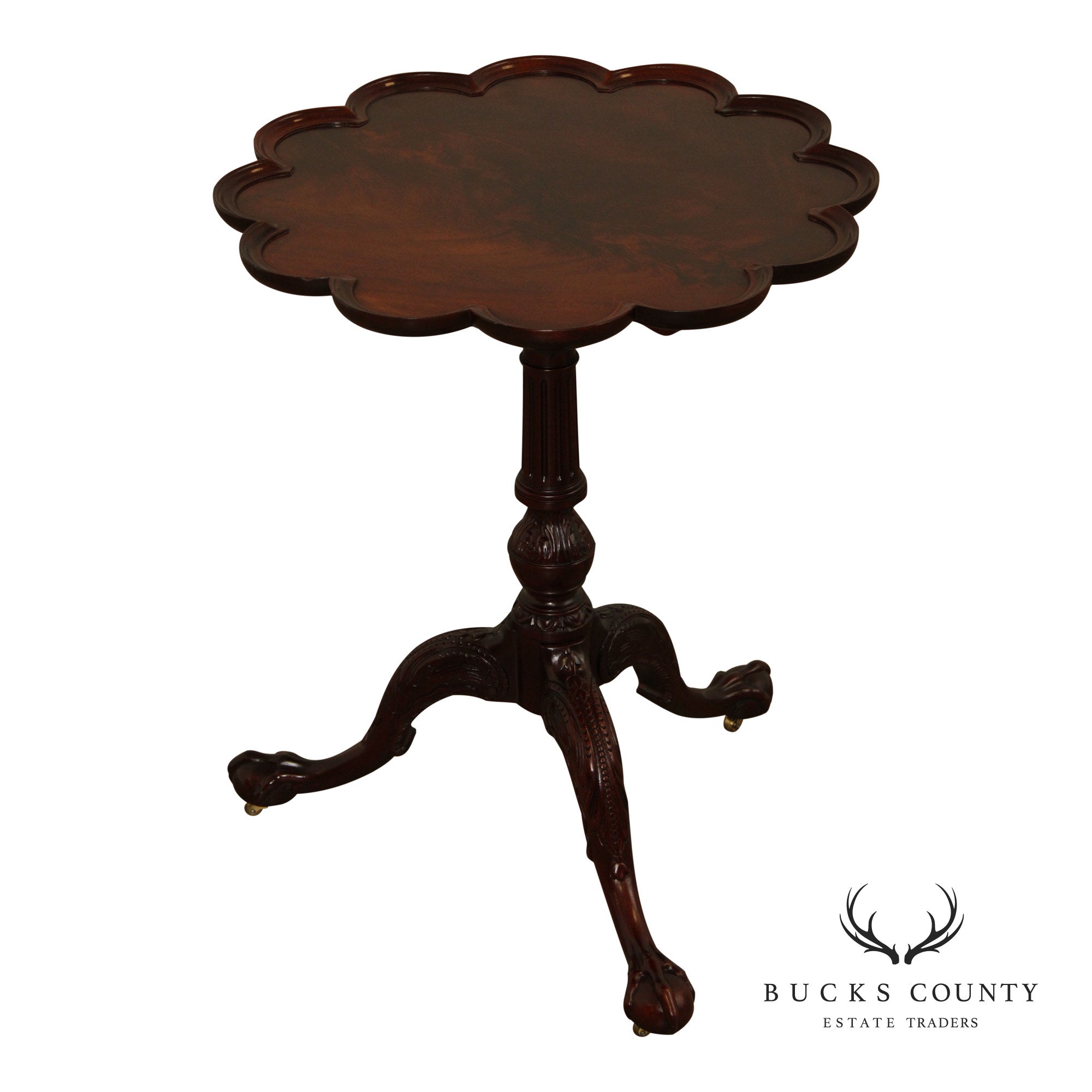 Baker Furniture Georgian Style Tilt Top Mahogany Tea Table