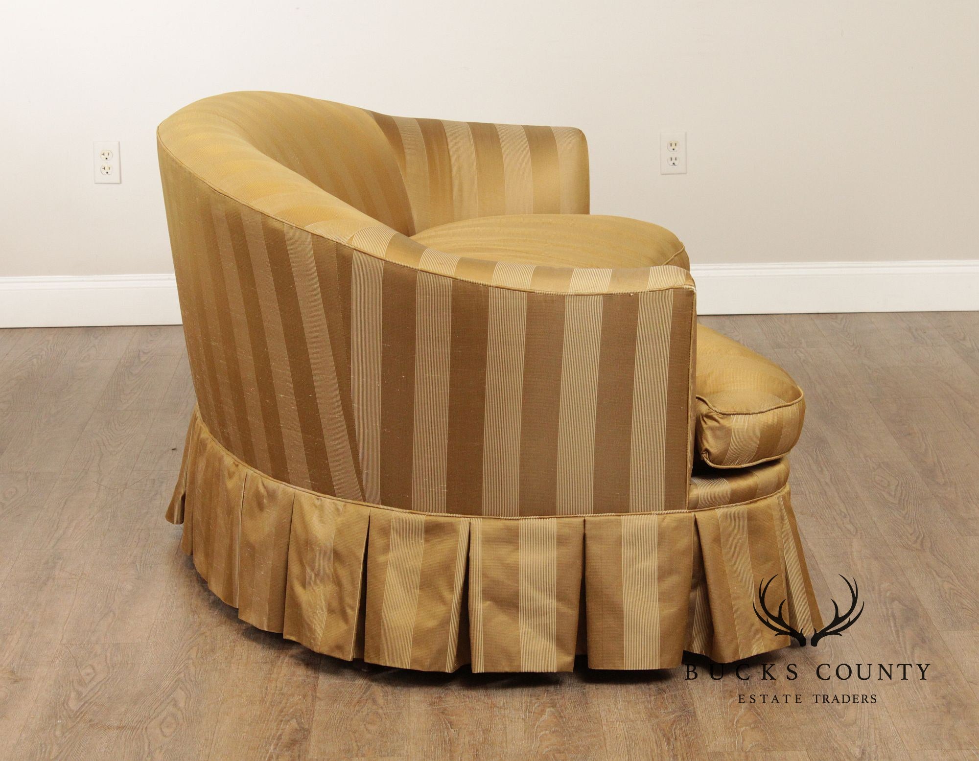 TRS Furniture Inc. Custom Upholstered Curved Back Sofa