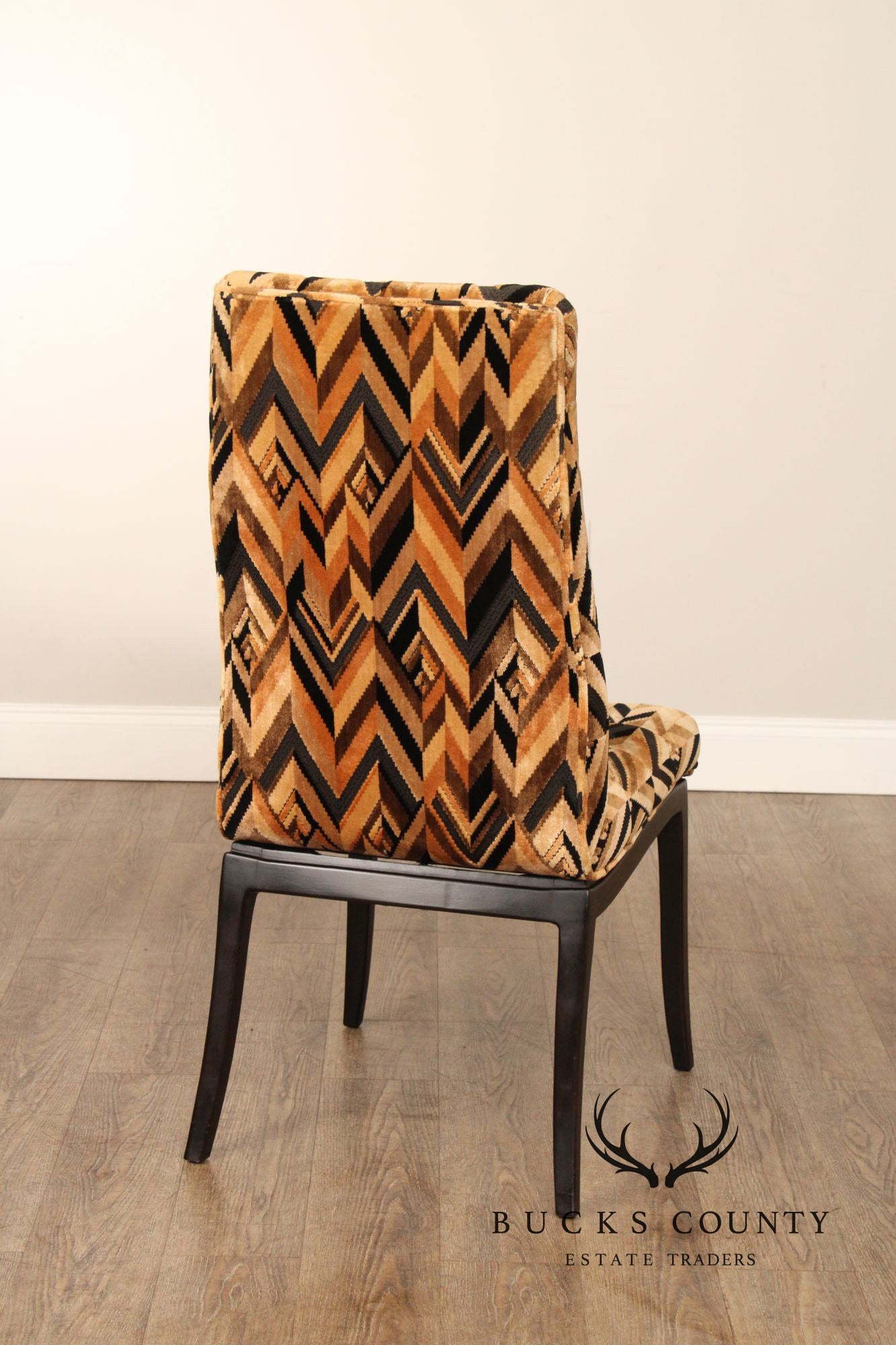 Custom Craft Set Of Six Upholstered Dining Chairs