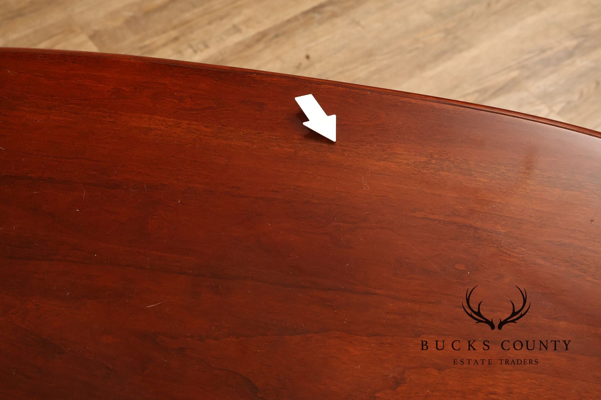 Superior Furniture Company Traditional Oval Cherry Petite Writing Desk