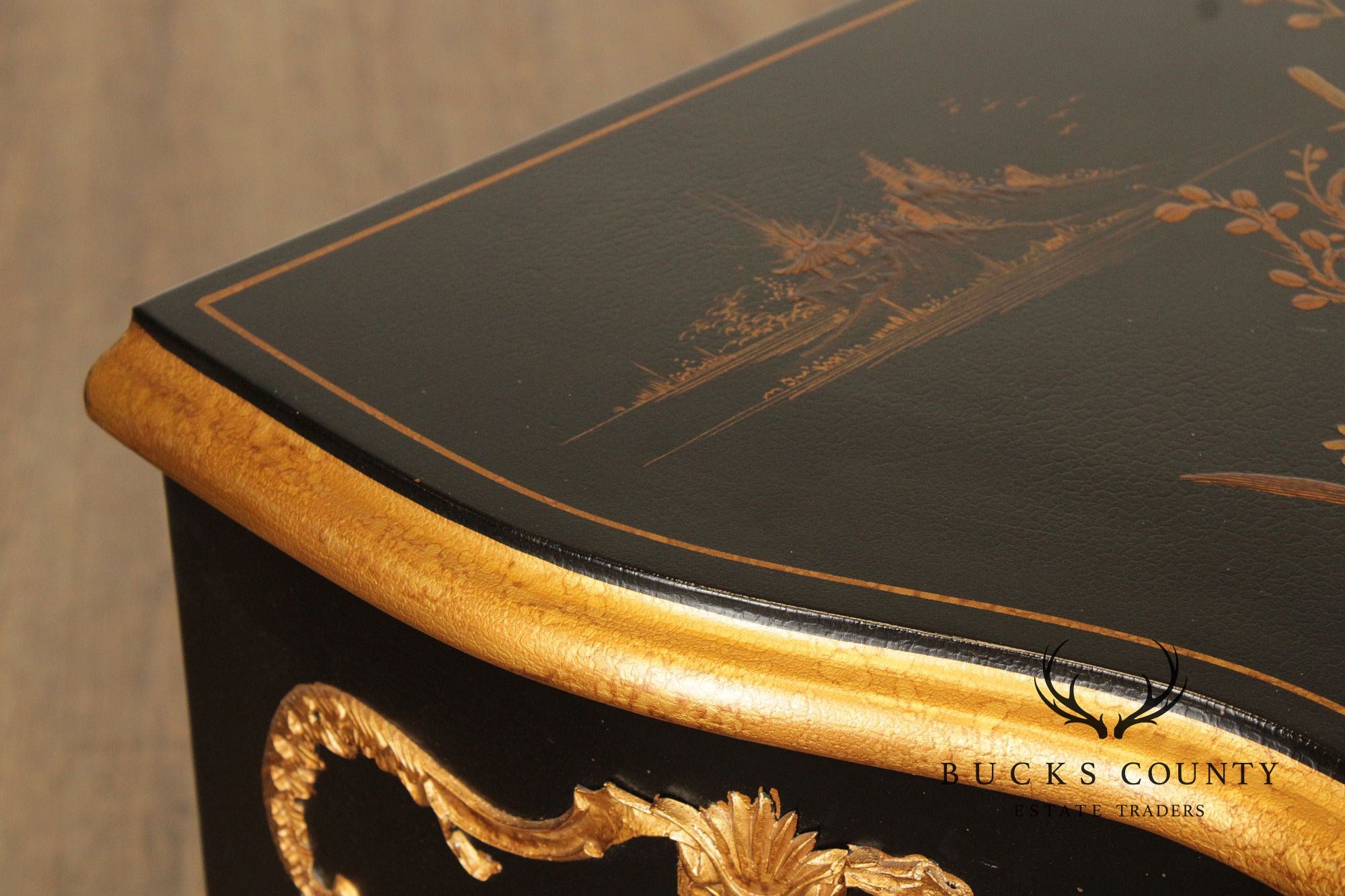 French Louis XV Style Ormolu Mounted Chinoiserie Commode