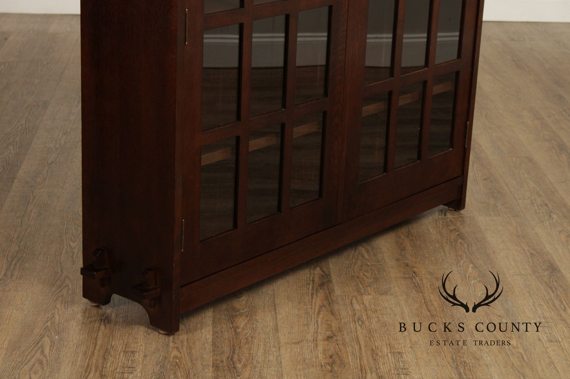 Stickley Mission Collection Oak Two Door Bookcase