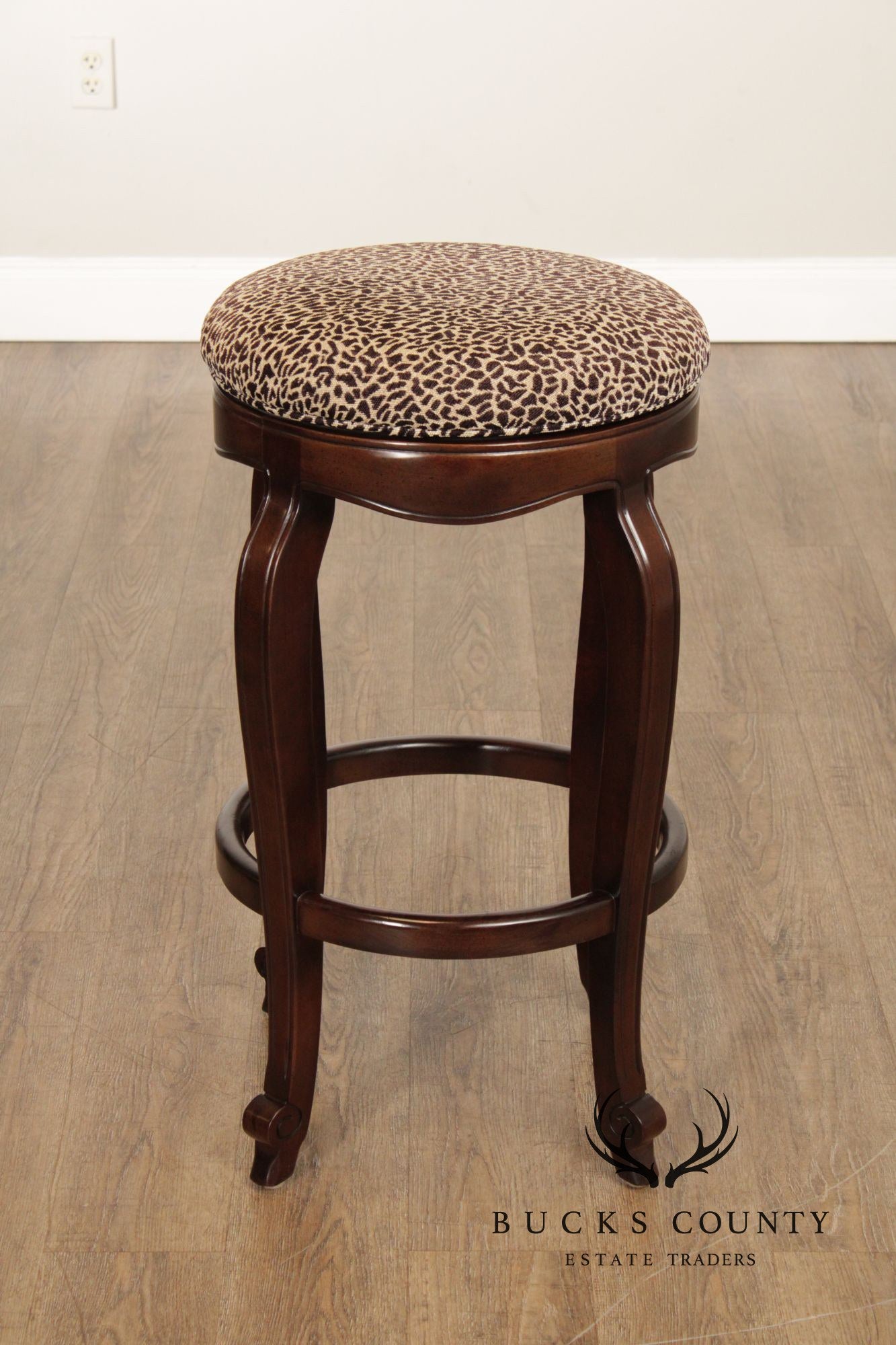 Hancock & Moore Pair of Swivel Bar Stools