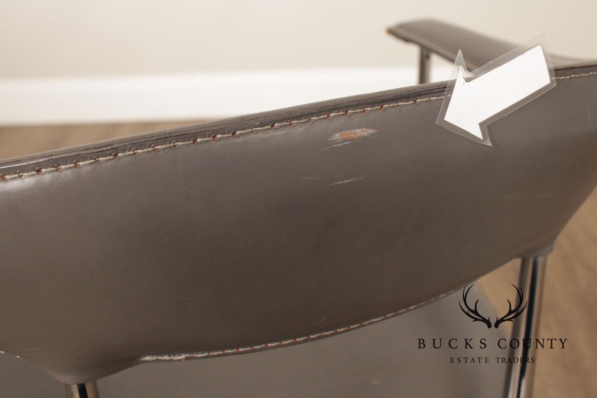 Fasem Italian Modern Pair of 'P40' Armchairs