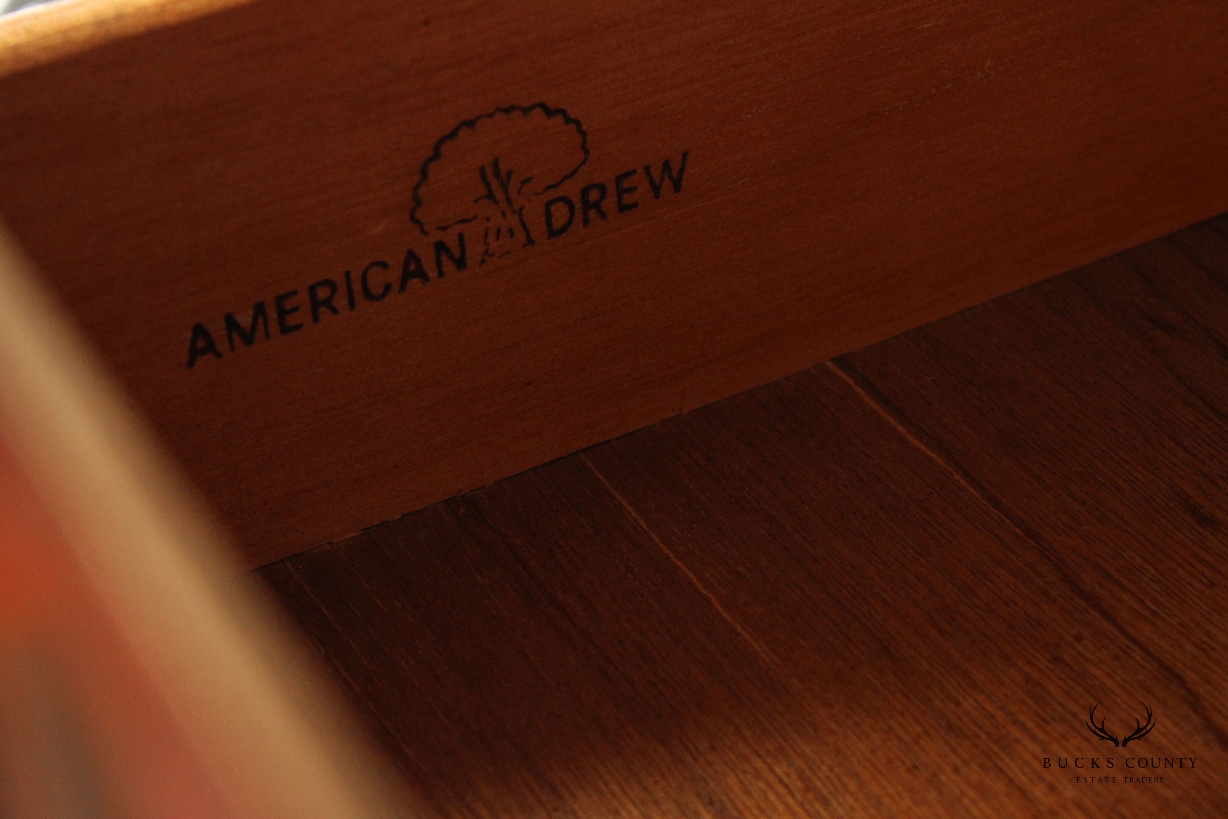 American Drew Queen Anne Style Cherry Highboy Chest