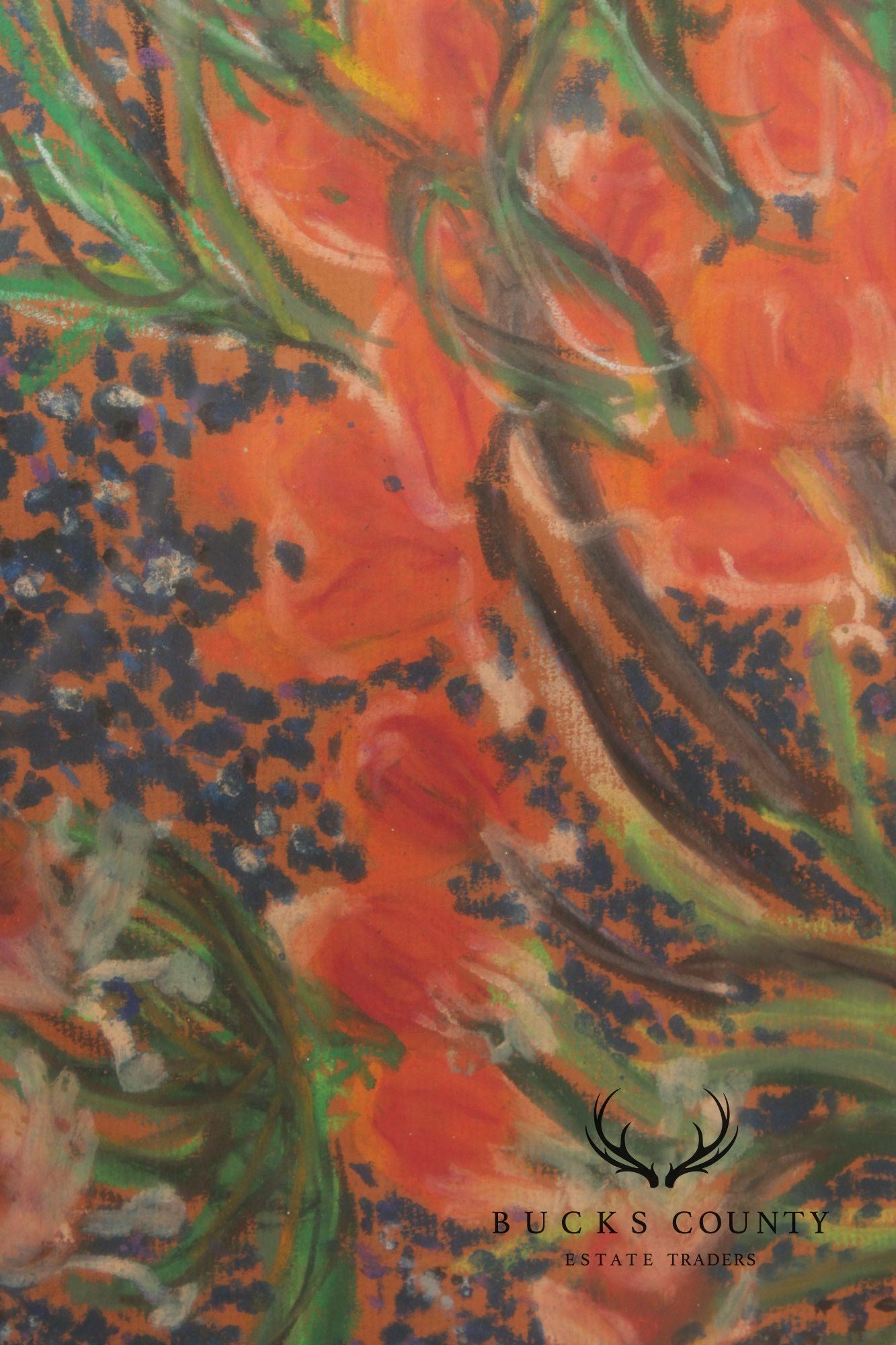Artist Signed Pastel Painting Inspired by Vincent Van Gogh
