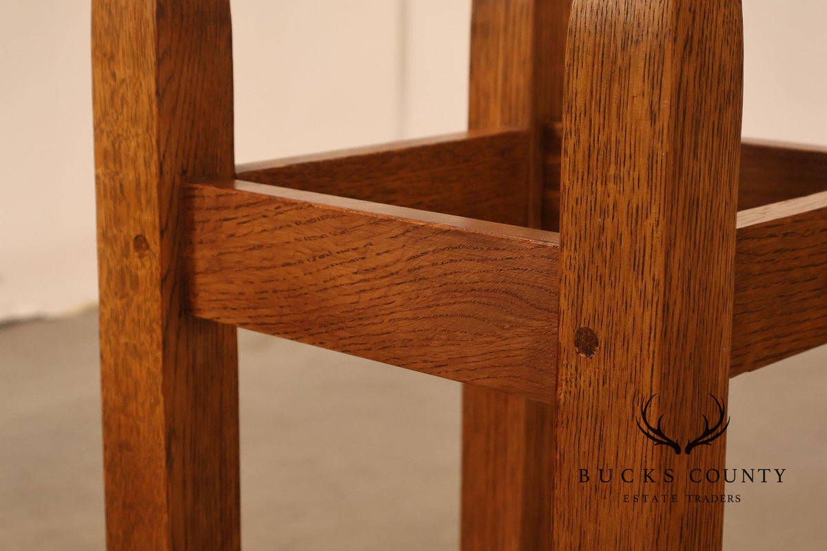 Stickley Mission Collection Oak Umbrella Stand