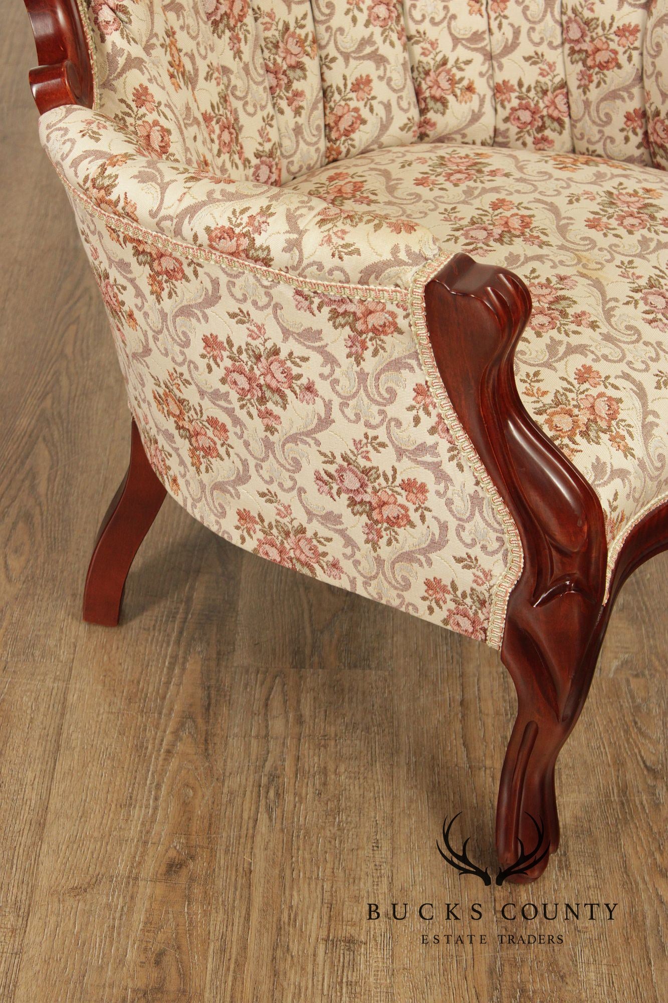 Kimball Furniture Victorian Style Pair of Parlor Armchairs