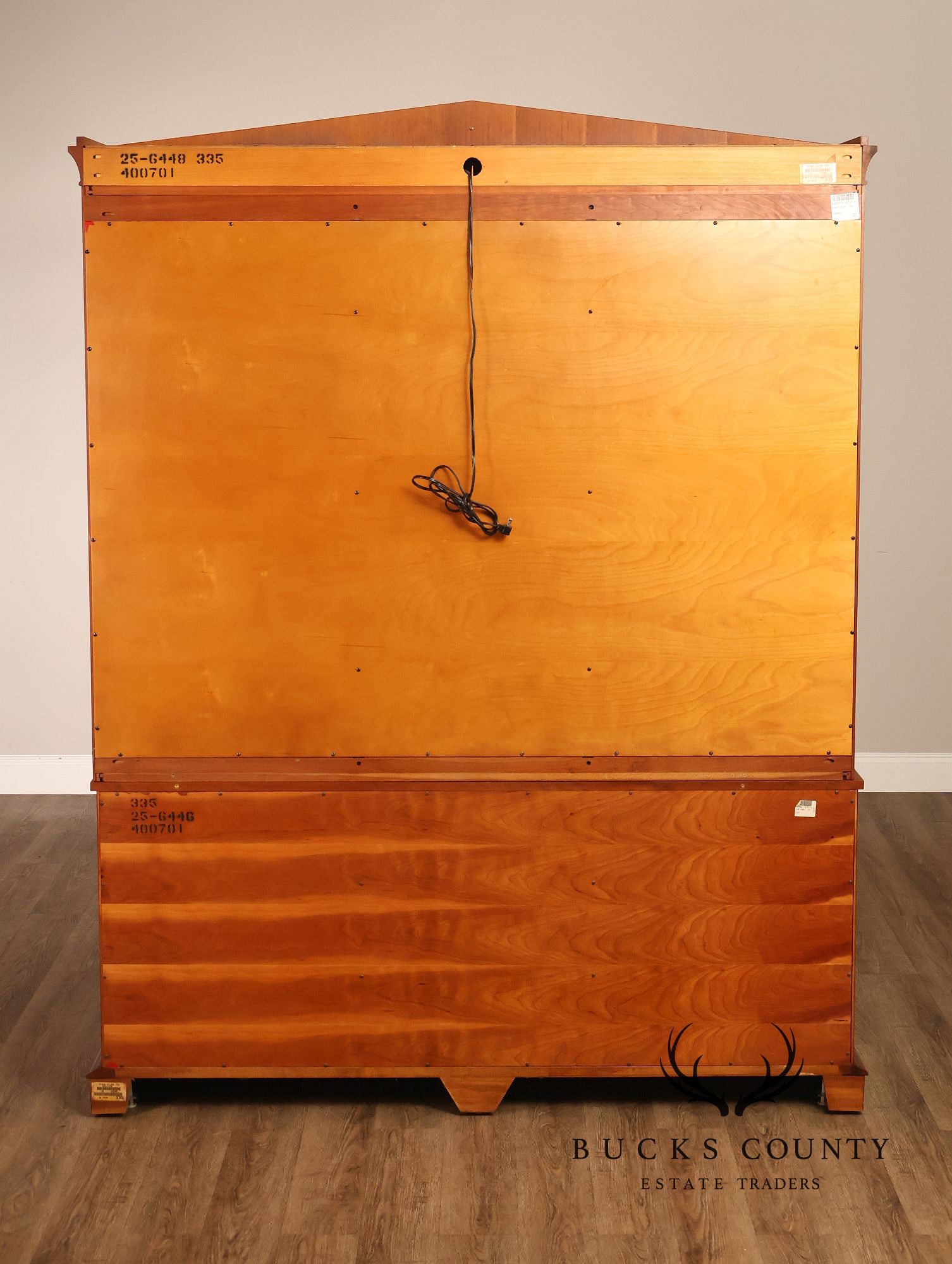 Ethan Allen Medallion Collection Cherry Lighted China Cabinet