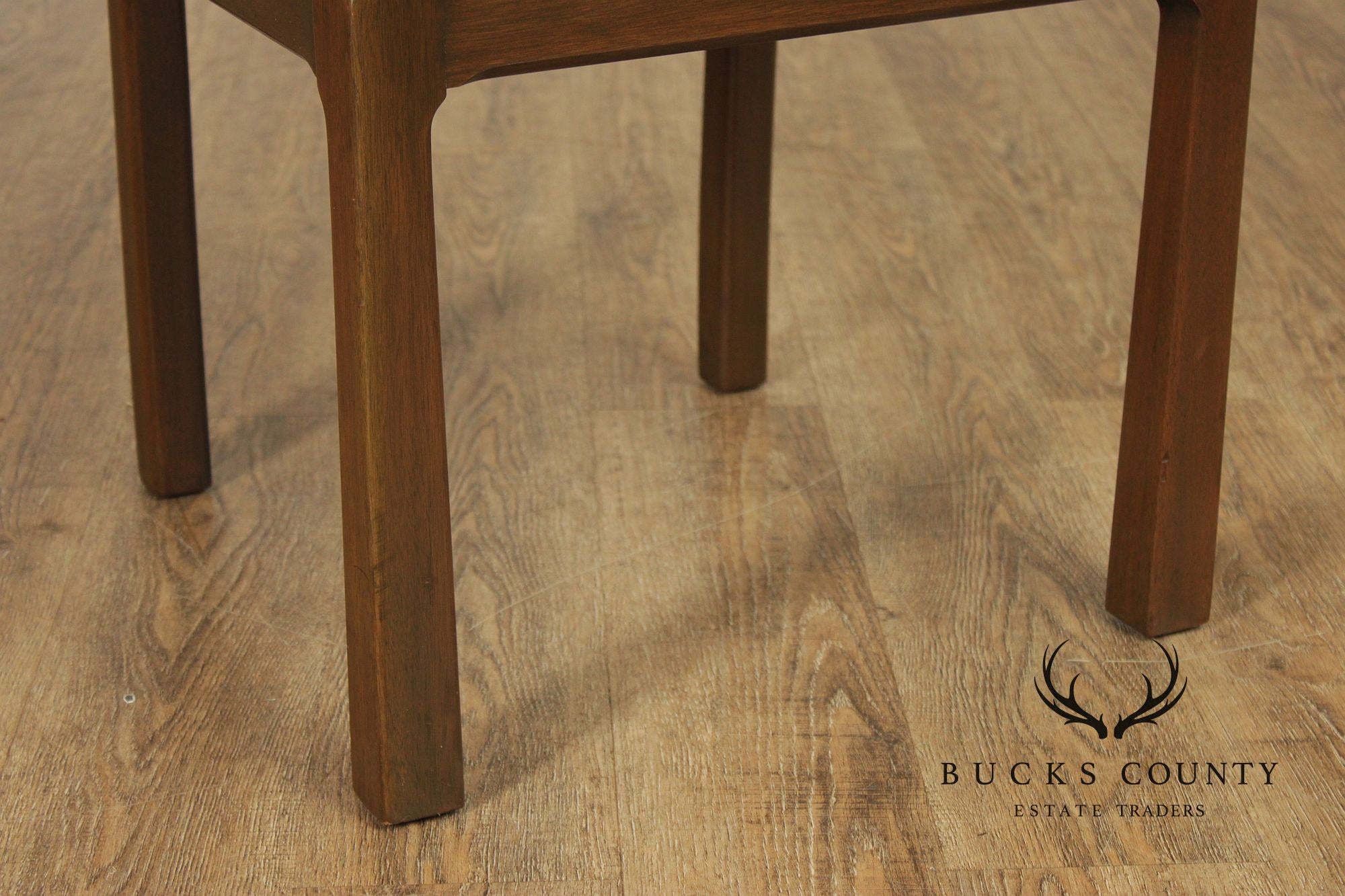 Mid Century Asian Influenced Set of Six Mahogany Dining Chairs