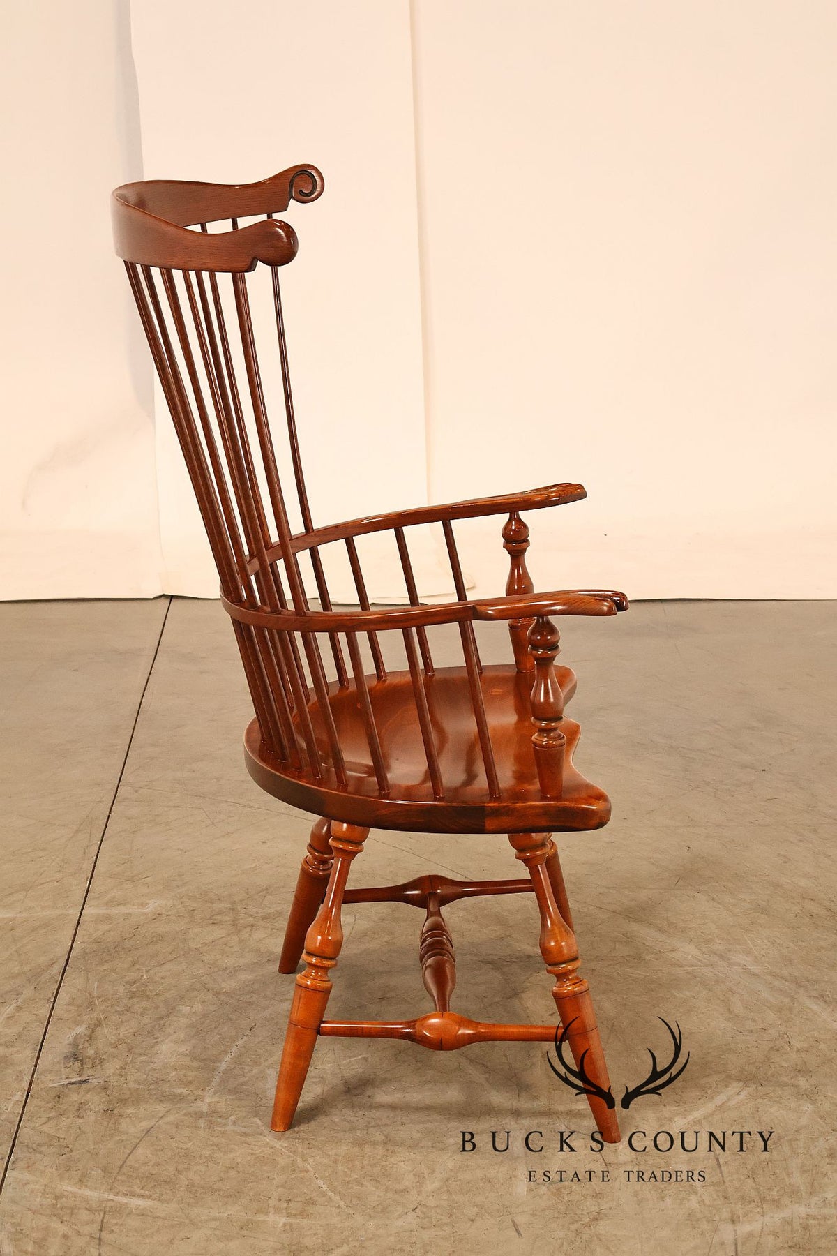 Frederick Duckloe Cherry Comb-Back Windsor Armchair