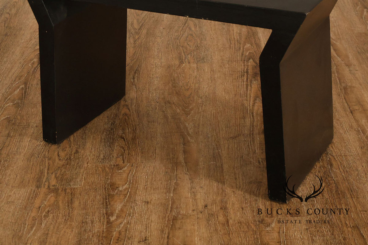 Modern Black Lacquer Bench or Console