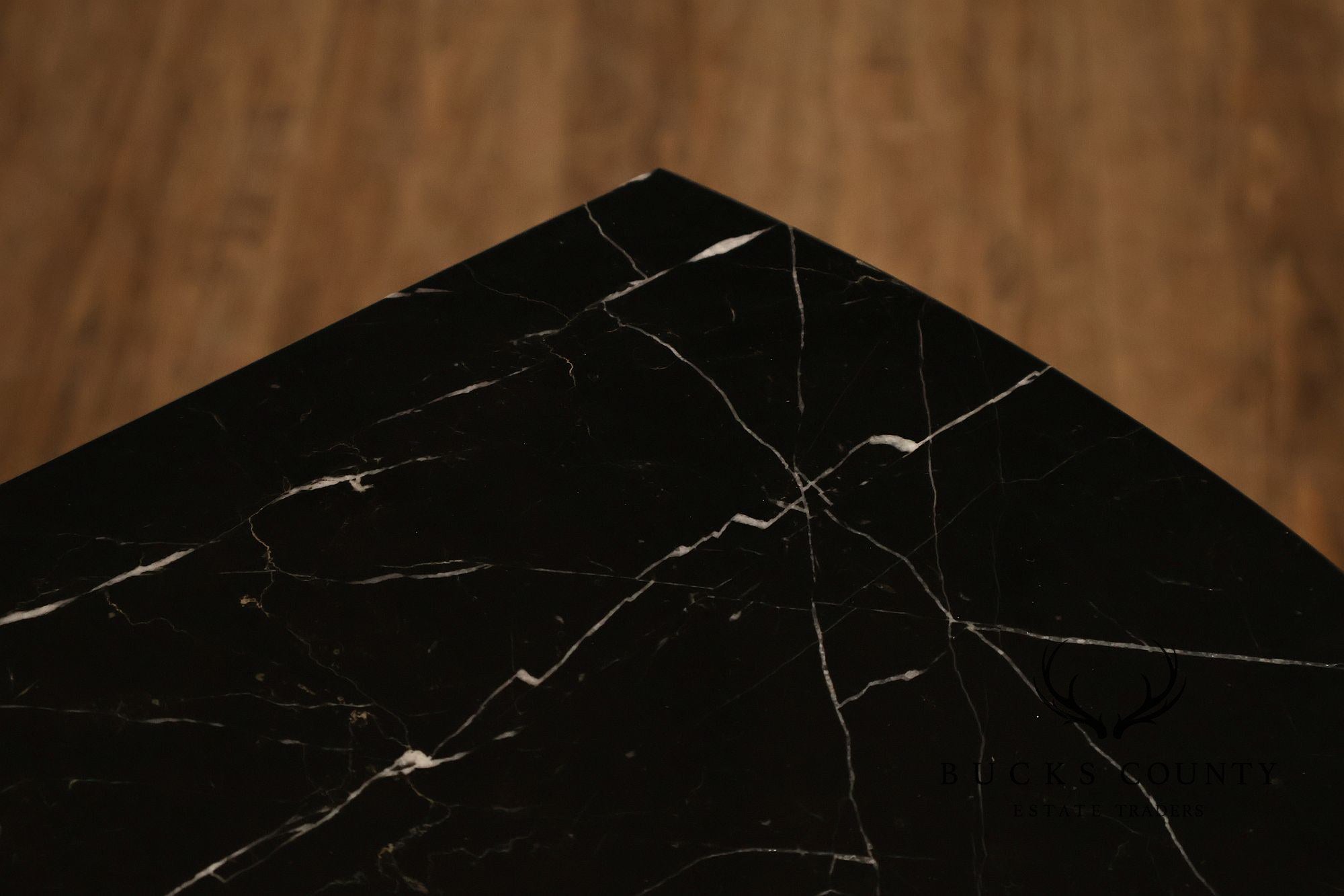 Thomasville Bogart Collection Pair of Marble Top Burlwood Commodes