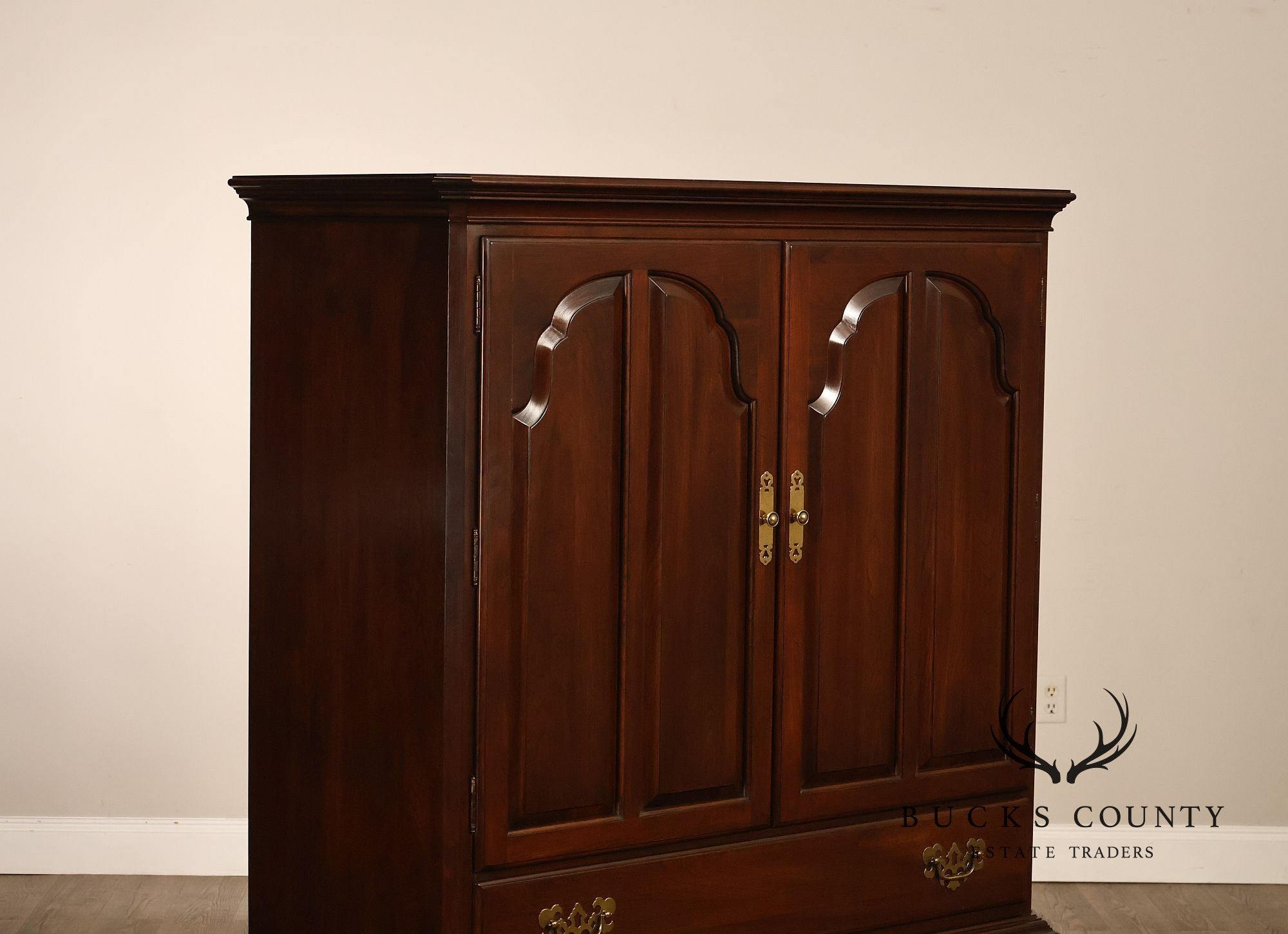 Ethan Allen Georgian Court Cherry Gentleman's Chest Armoire