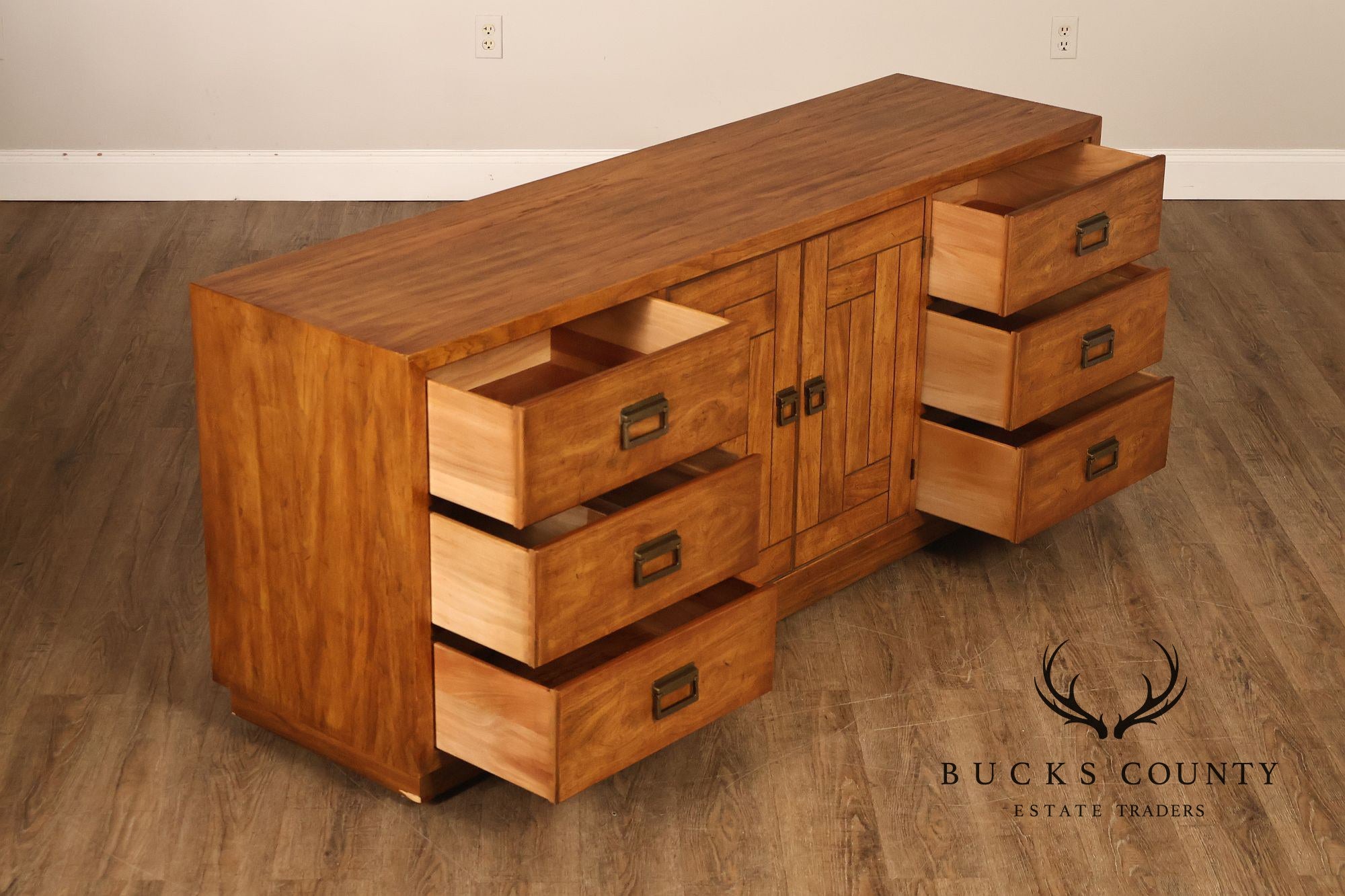 Drexel 'Woodbriar' Campaign Style Chest of Drawers