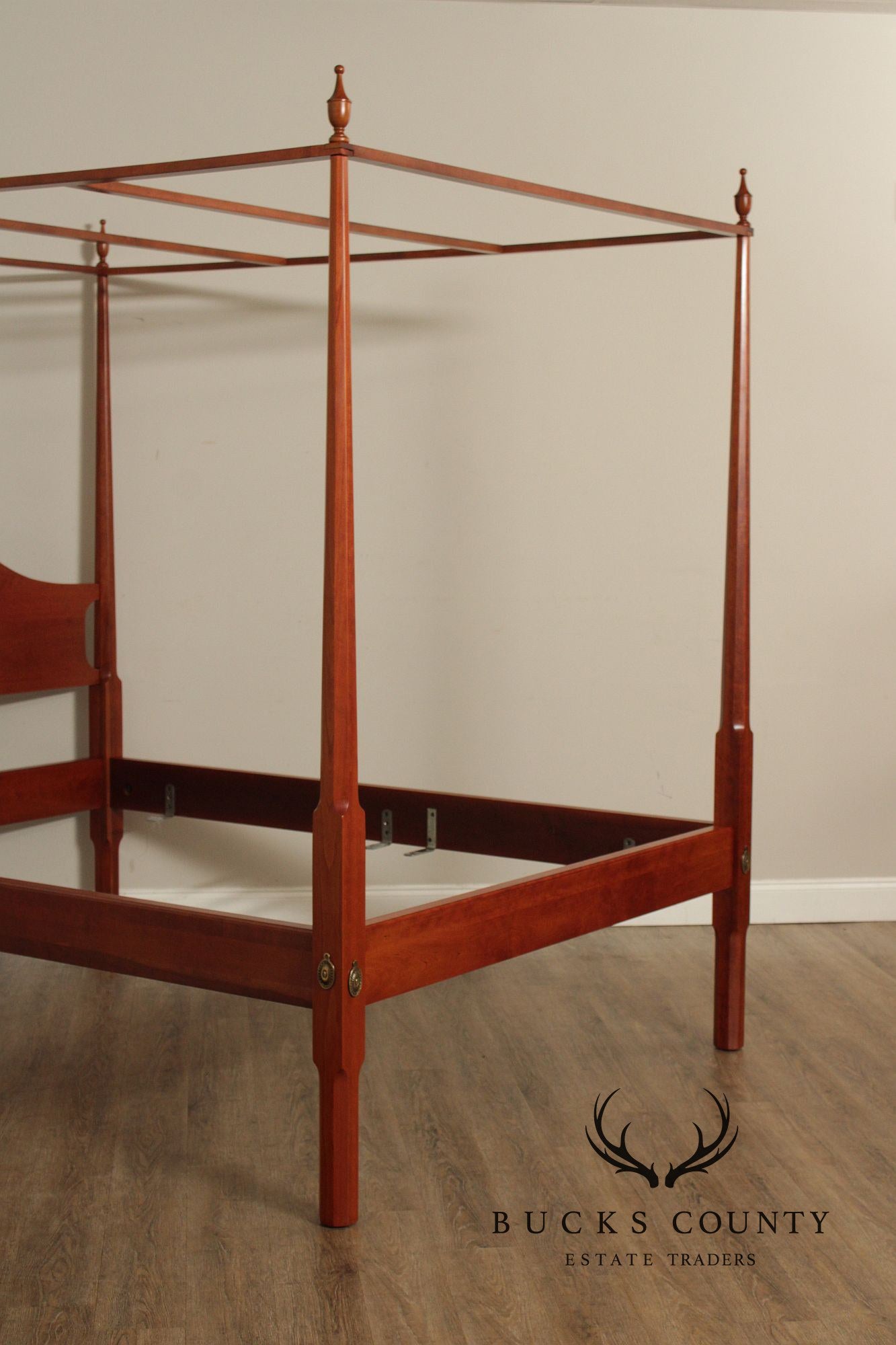 Norman’s Reproductions Solid Cherry Queen Size Four Poster Canopy Bed