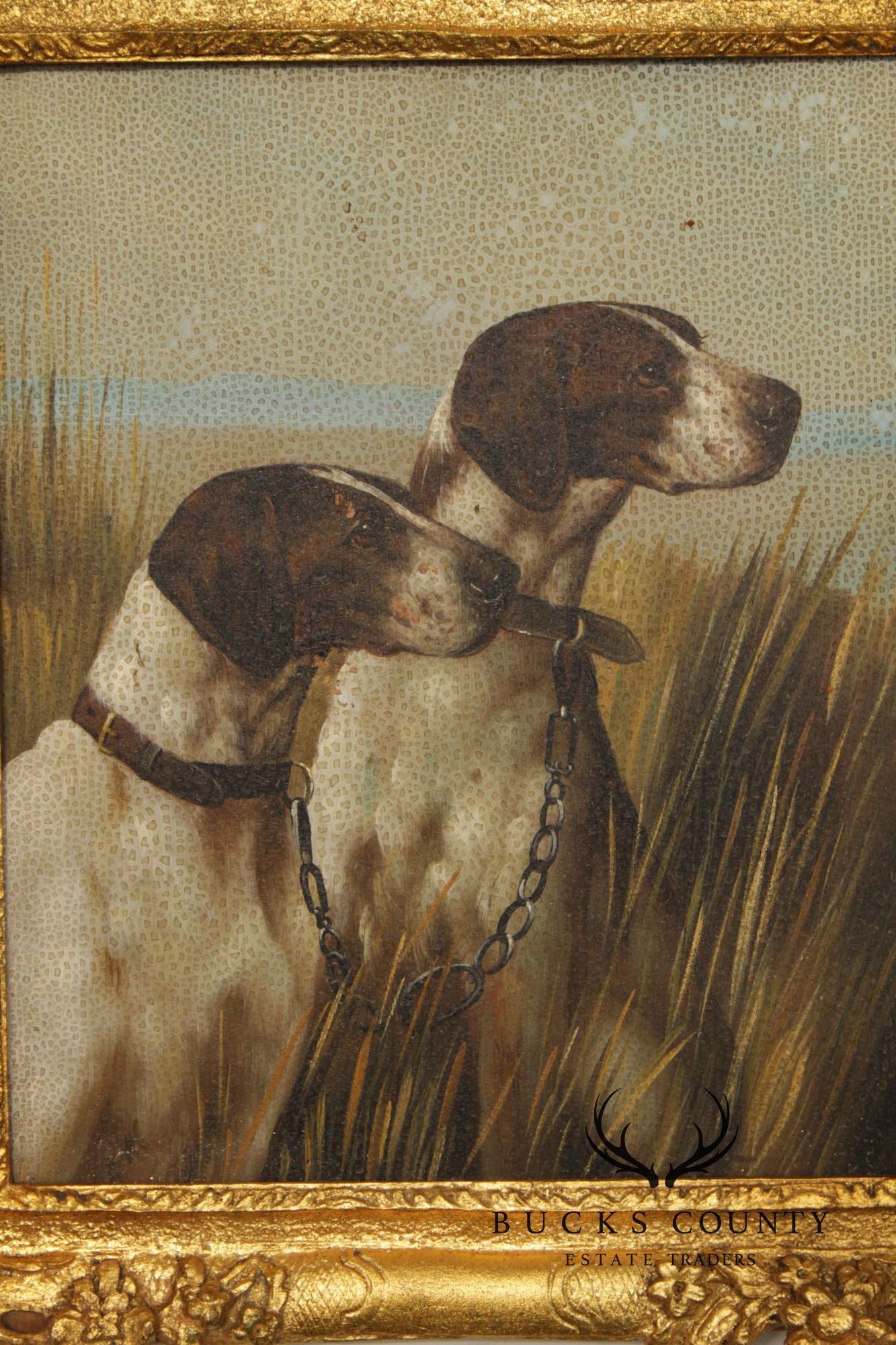 Chelsea House Decorative Framed Painting, 'Pointers'