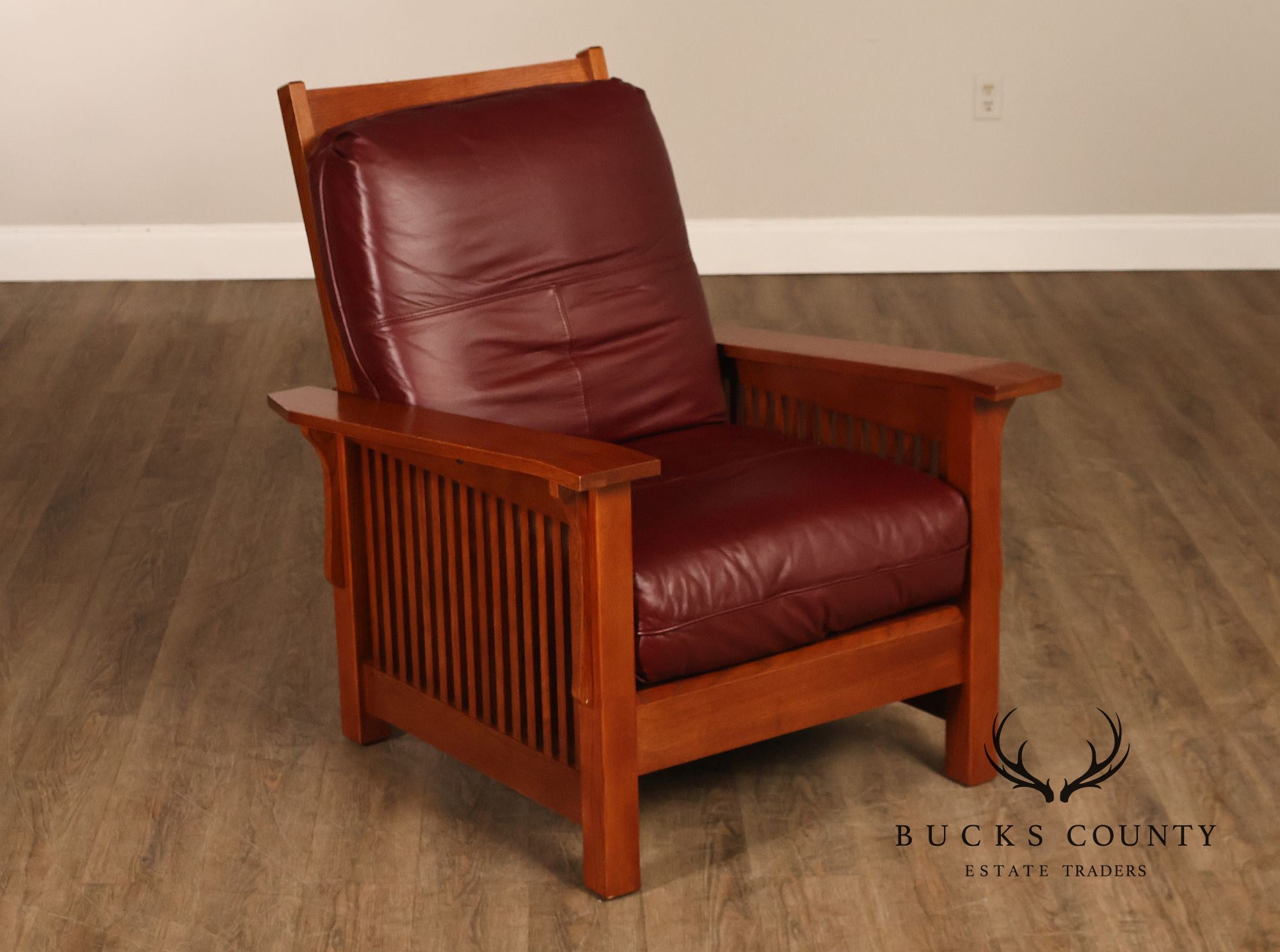 Bassett Furniture Mission Style Oak Morris Chair