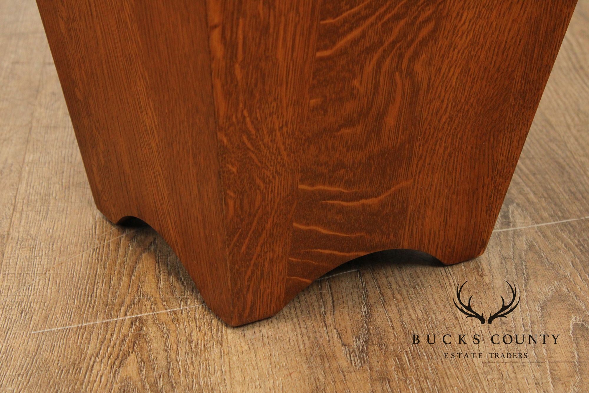Stickley Mission Collection Oak Waste Basket