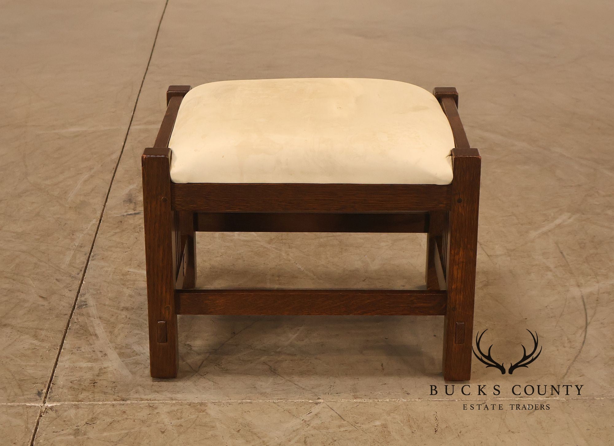 Stickley Mission Collection Oak Spindle Footstool