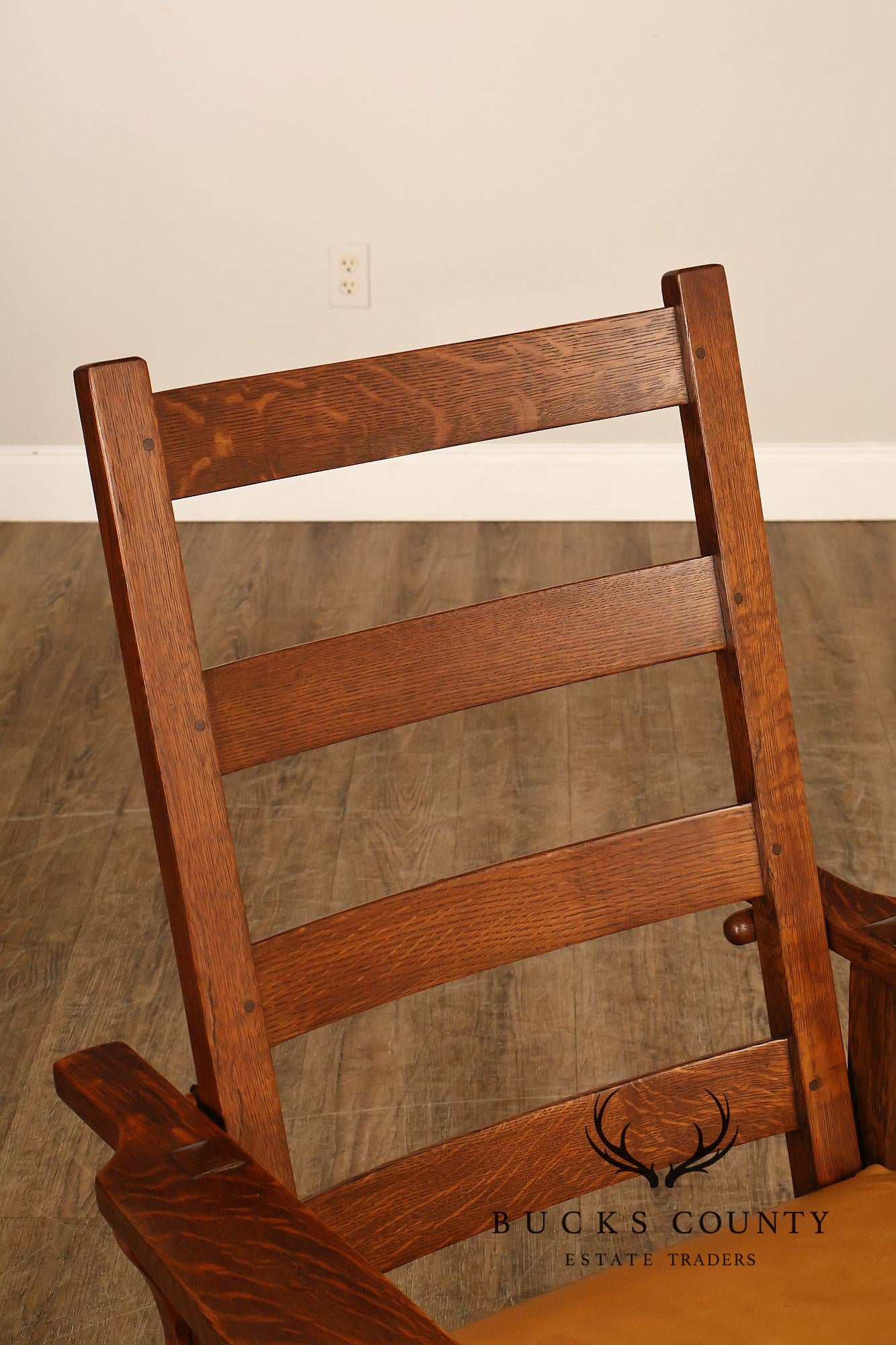 Gustav Stickley Antique Mission Oak Morris Chair Model 346