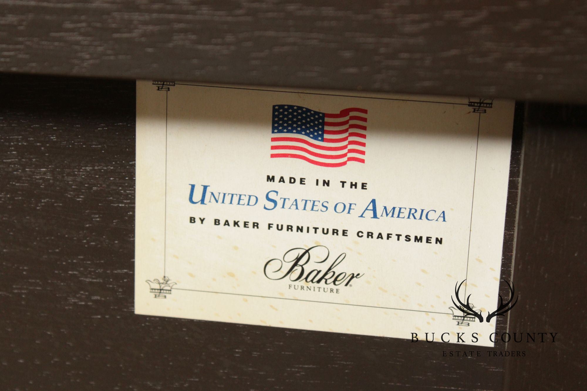 Baker Stately Homes Collection Bowfront Mahogany Sideboard