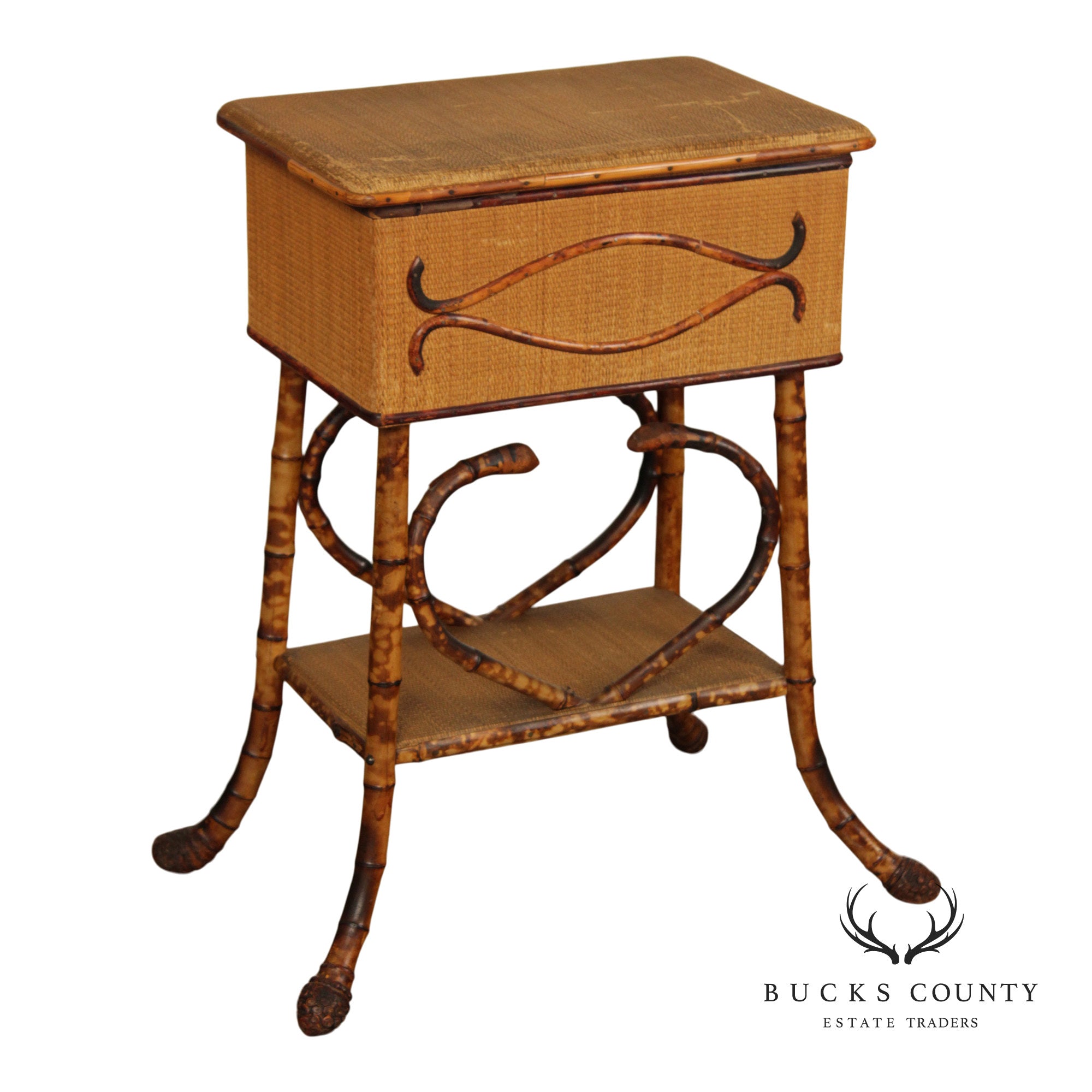 Vintage English Bamboo Sewing Stand