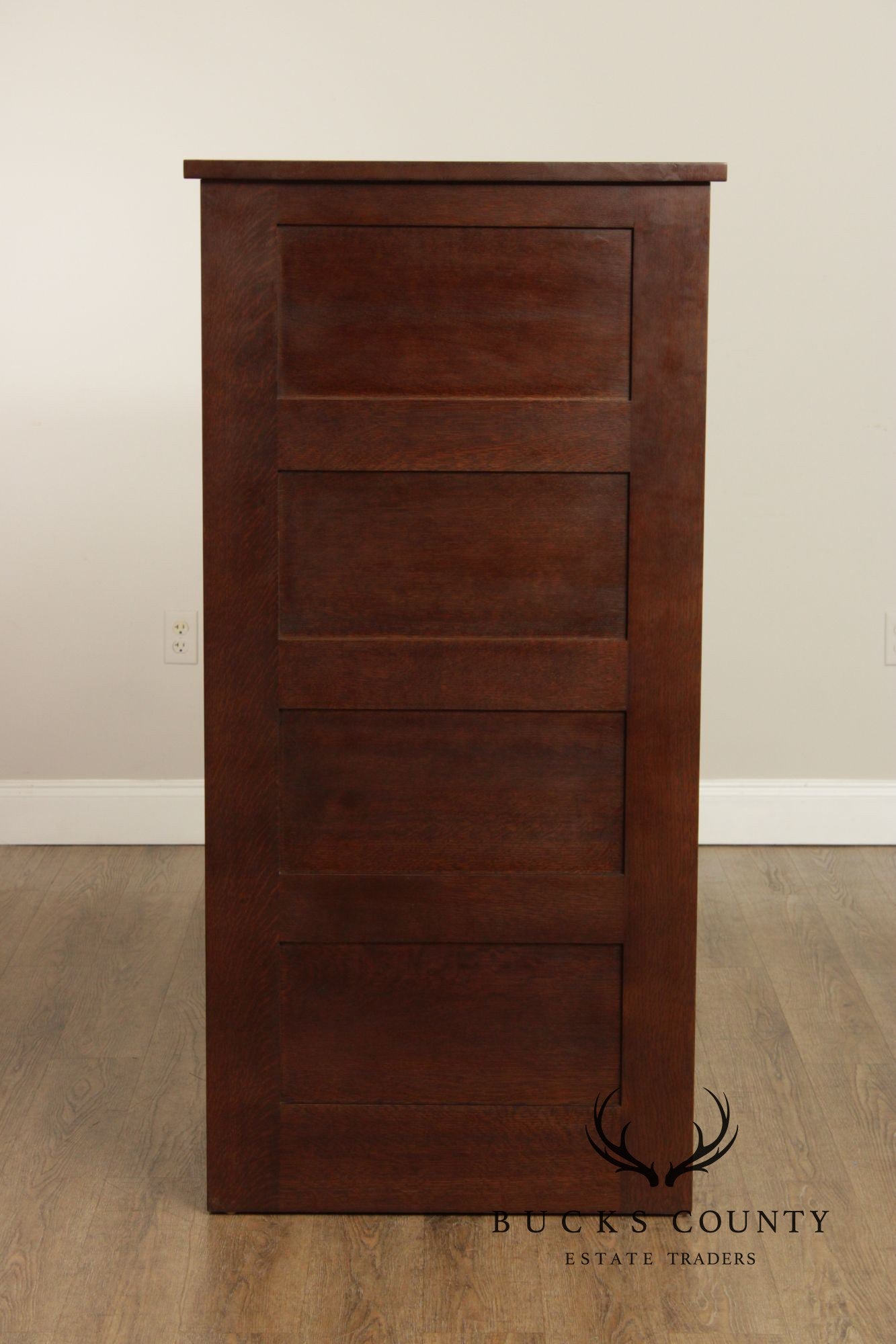 Stickley Mission Collection Oak Four Drawer File Cabinet