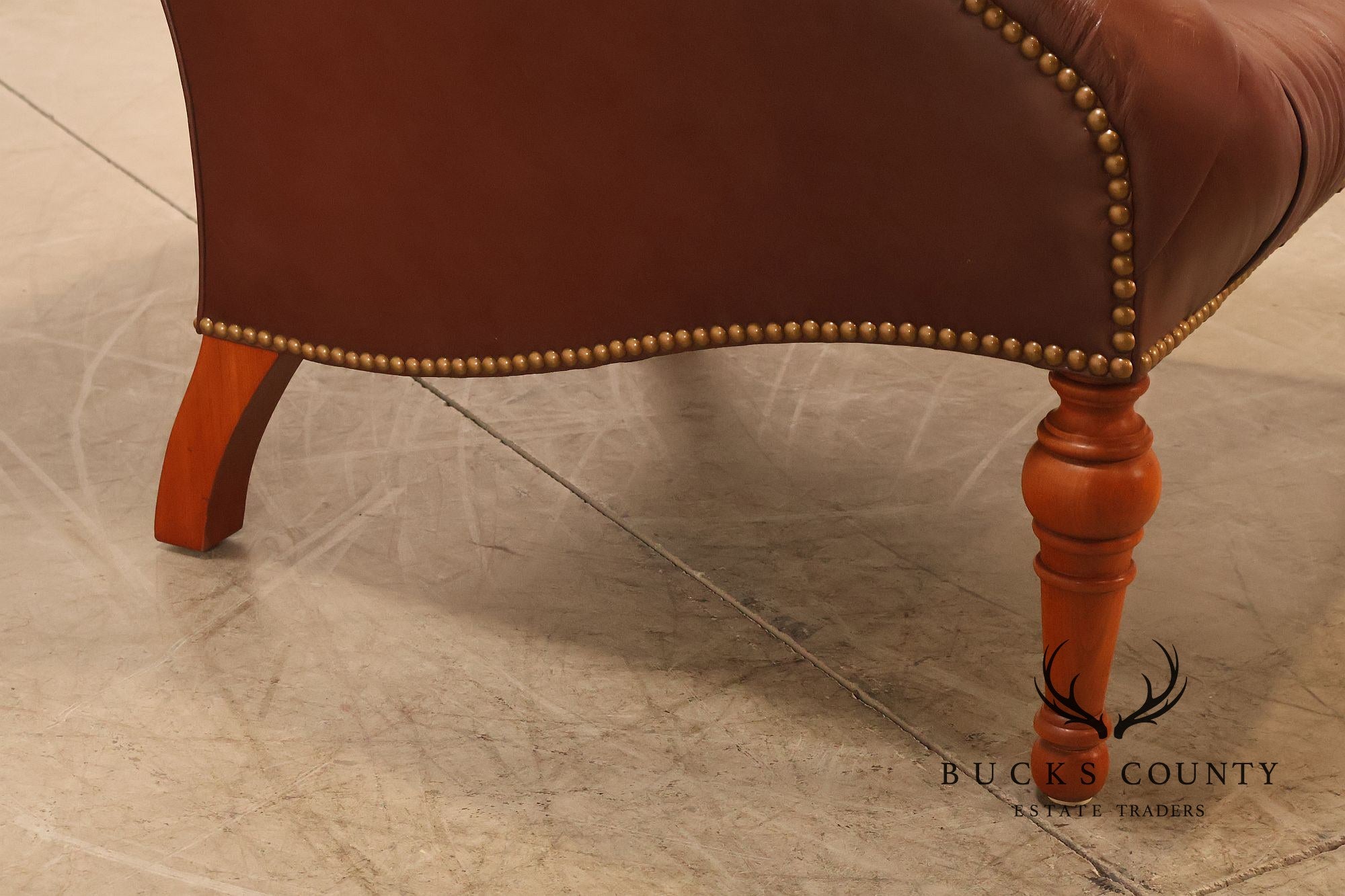 Stickley Tufted Leather 'Leopold' Armchair